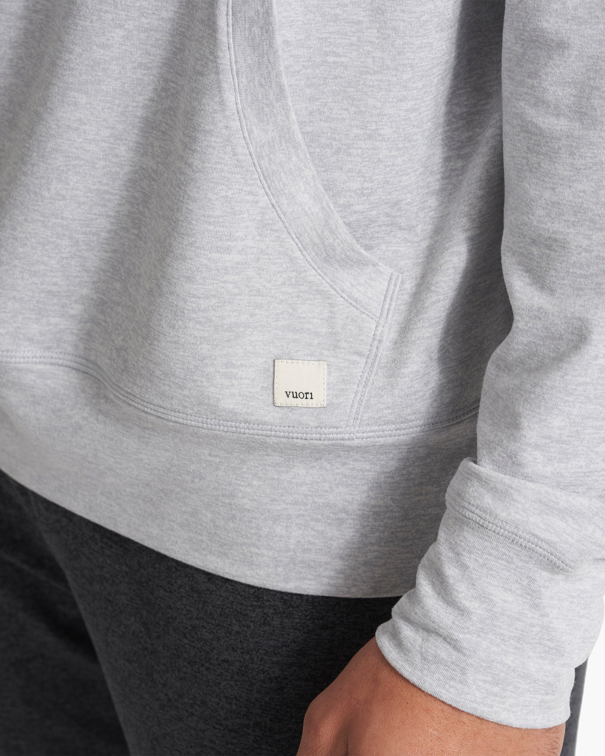 Ponto Performance Half Zip Hoodie | Platinum Heather