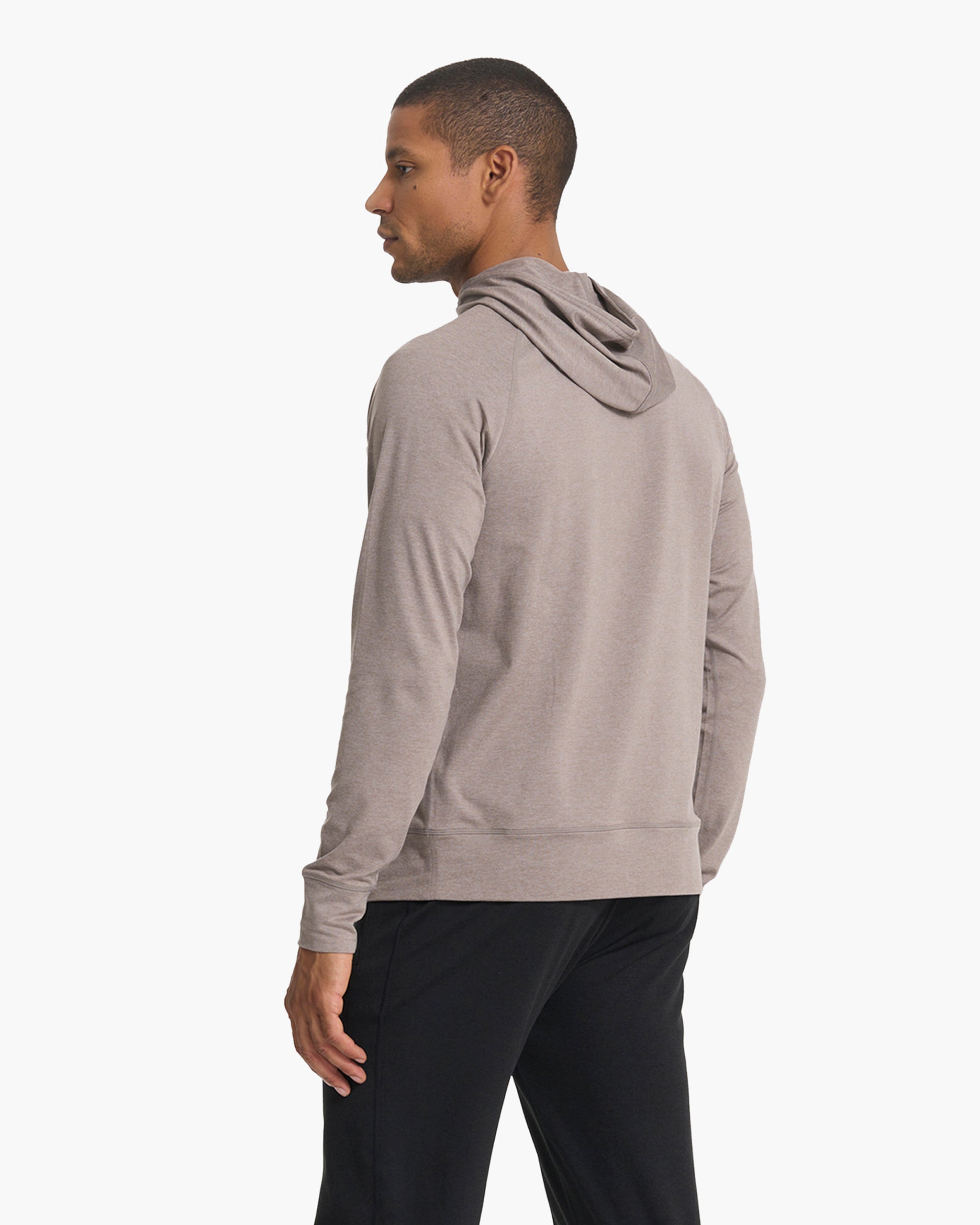 Ponto Performance Half Zip Hoodie | Walnut Heather