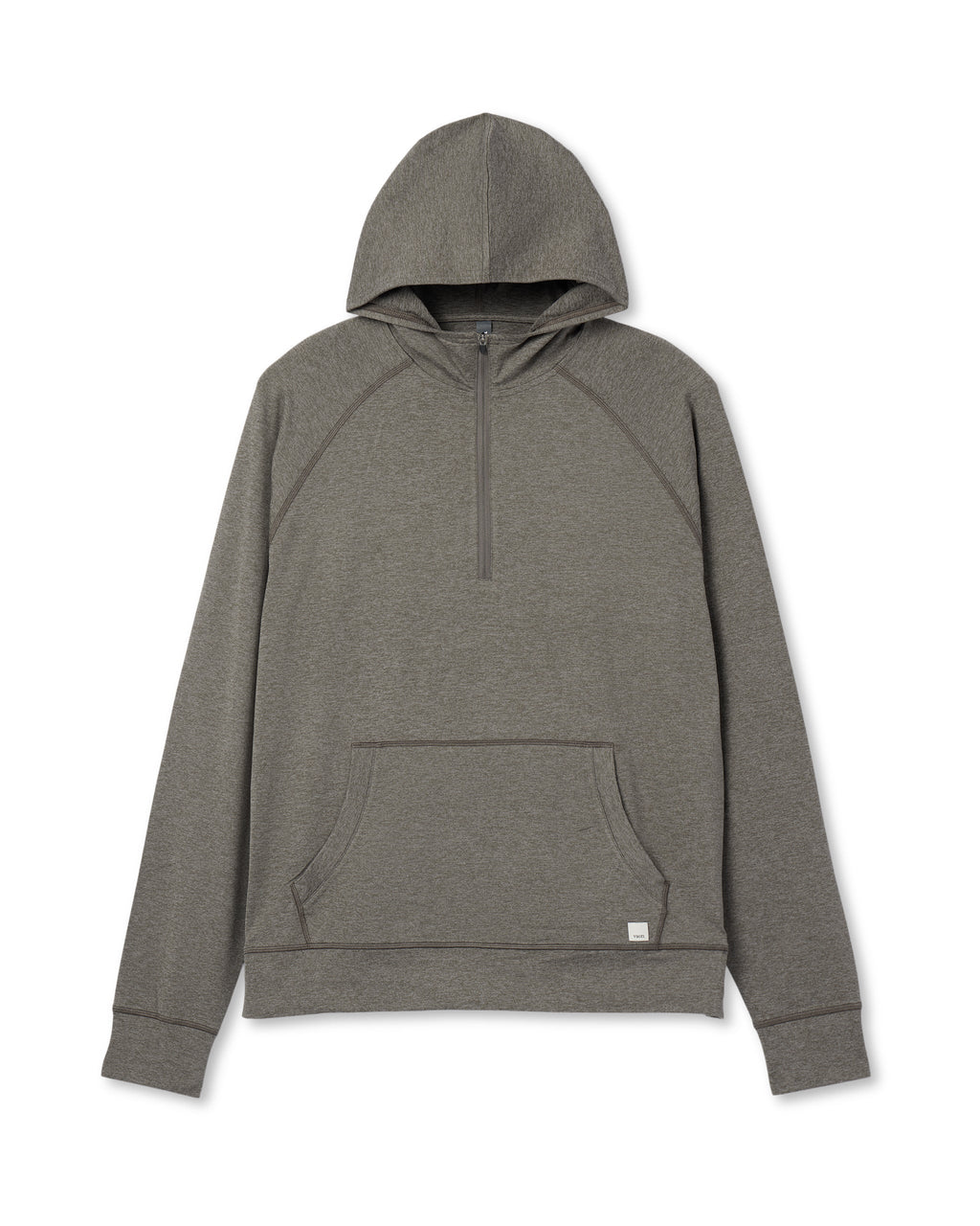 Ponto Performance Half Zip Hoodie | Warm Grey Heather