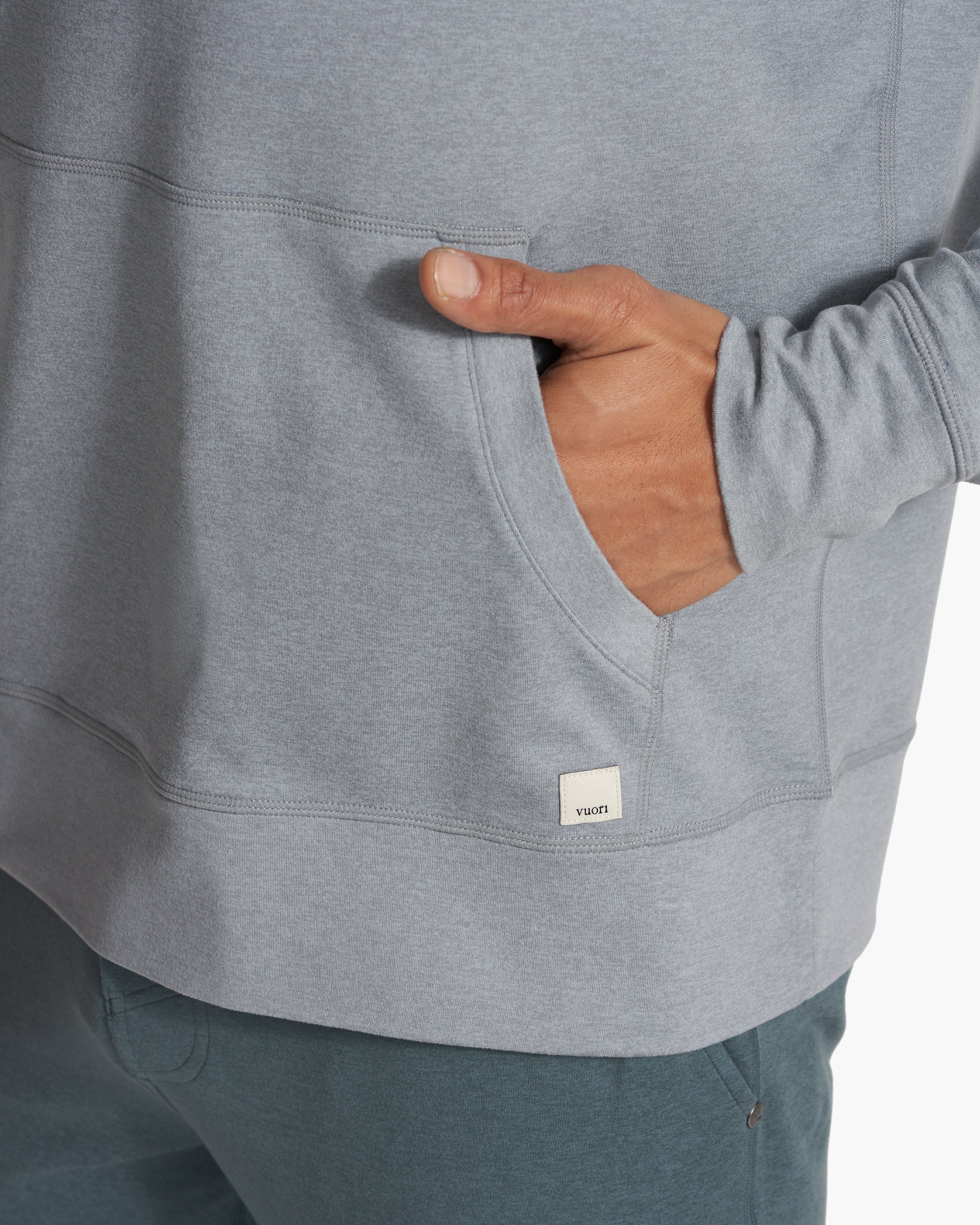 Ponto Performance Half Zip Hoodie | Steel Heather