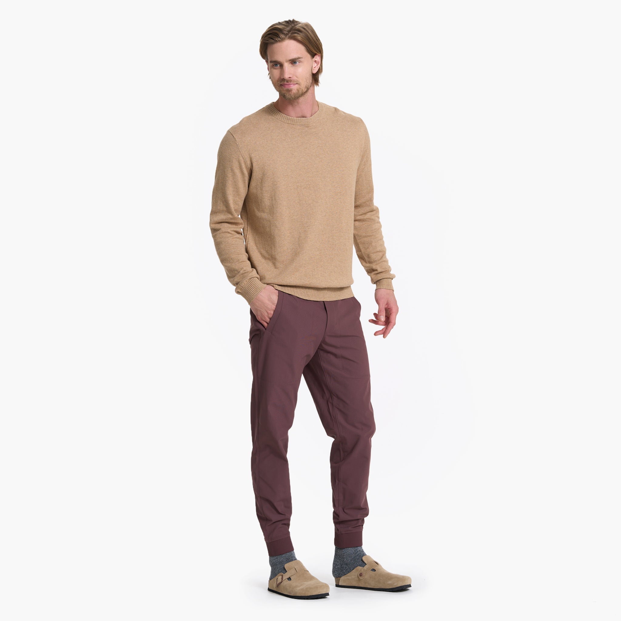 Fluent Sweater | Camel Heather