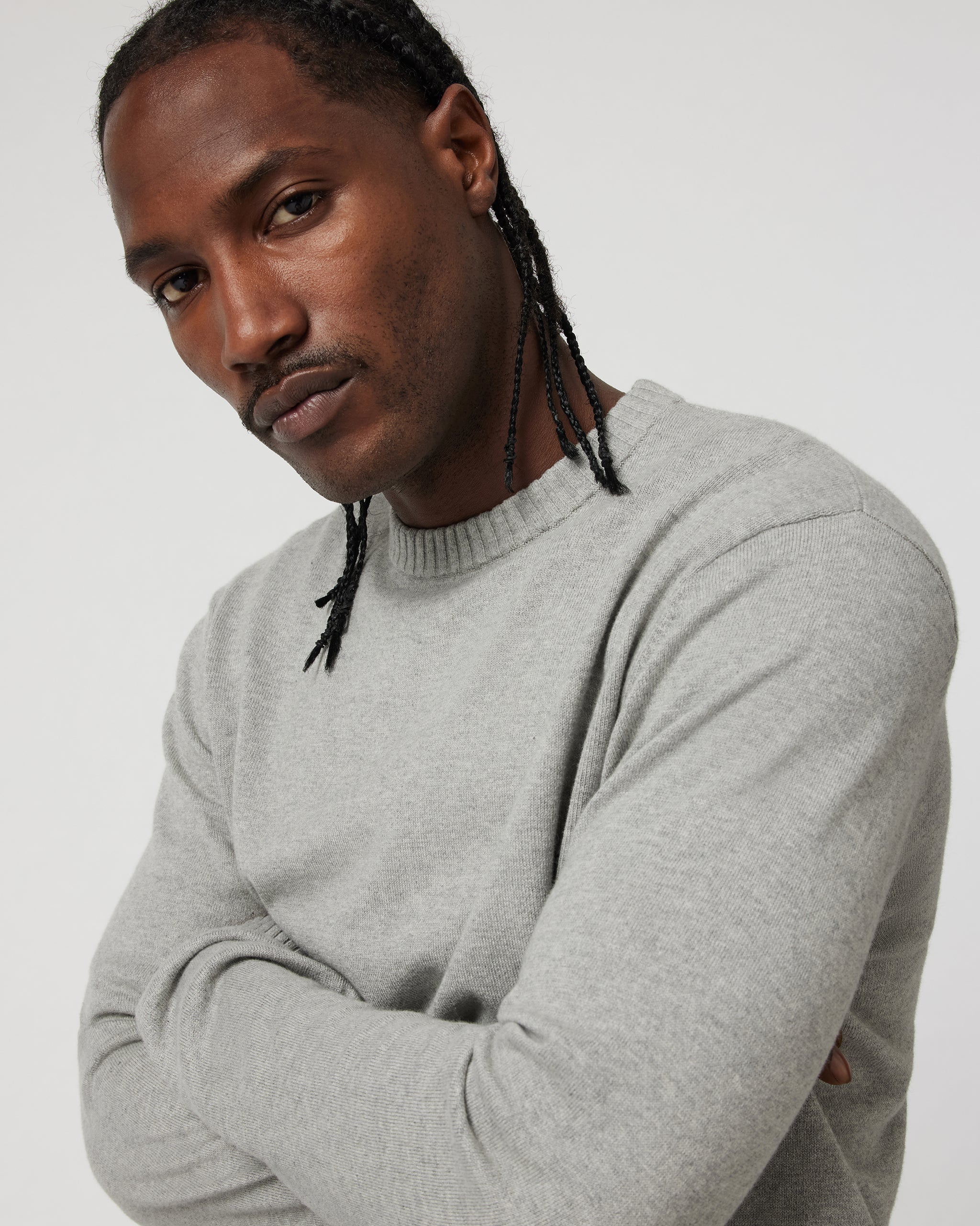 Fluent Sweater | Light Heather Grey