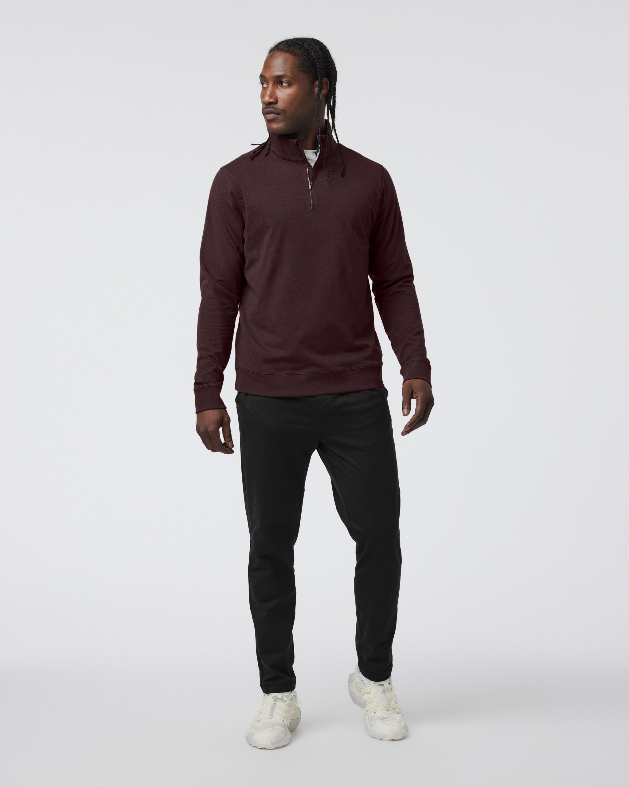 Coronado Half Zip | Mahogany Heather