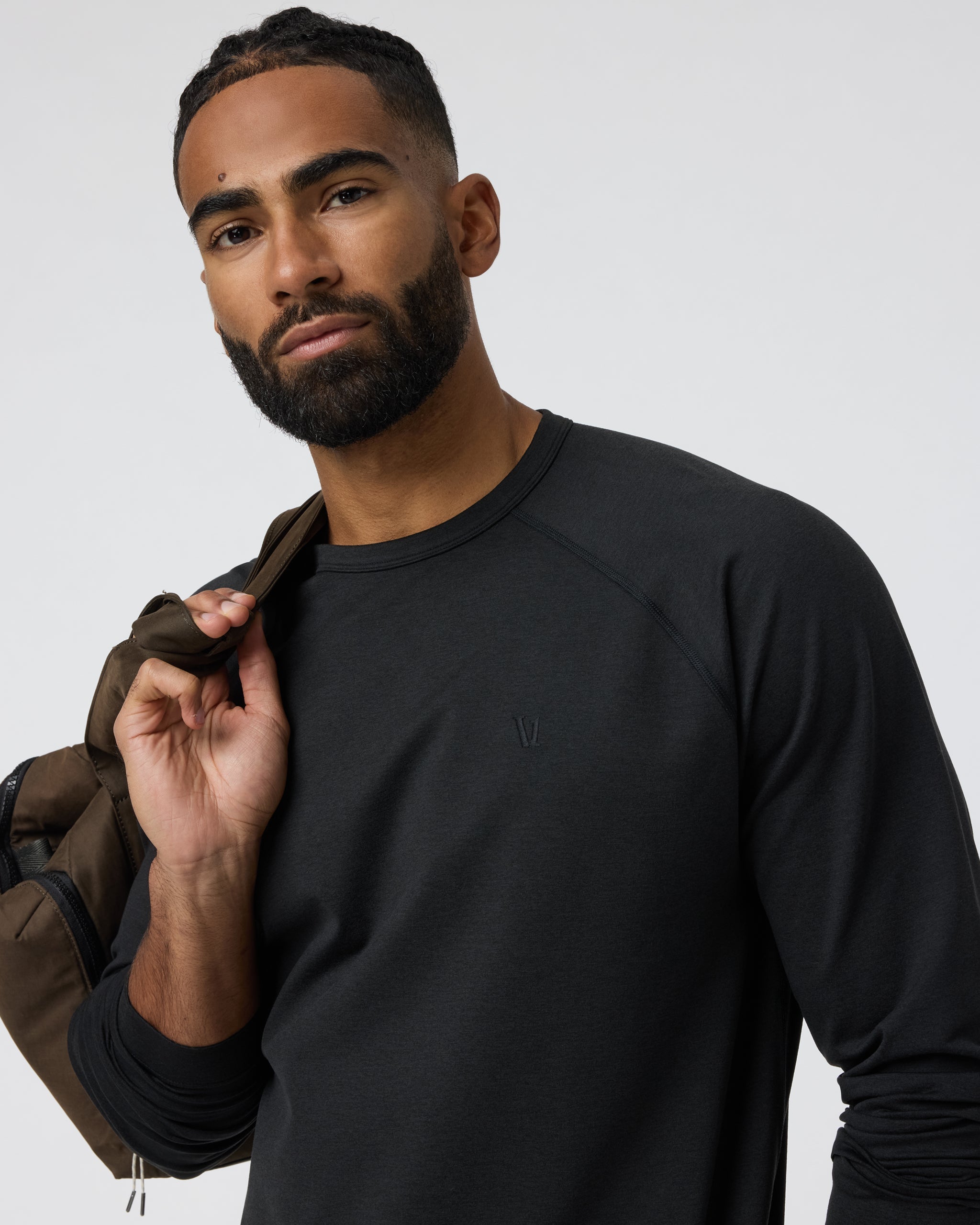 Coronado Crew Relaxed Fit | Black Heather