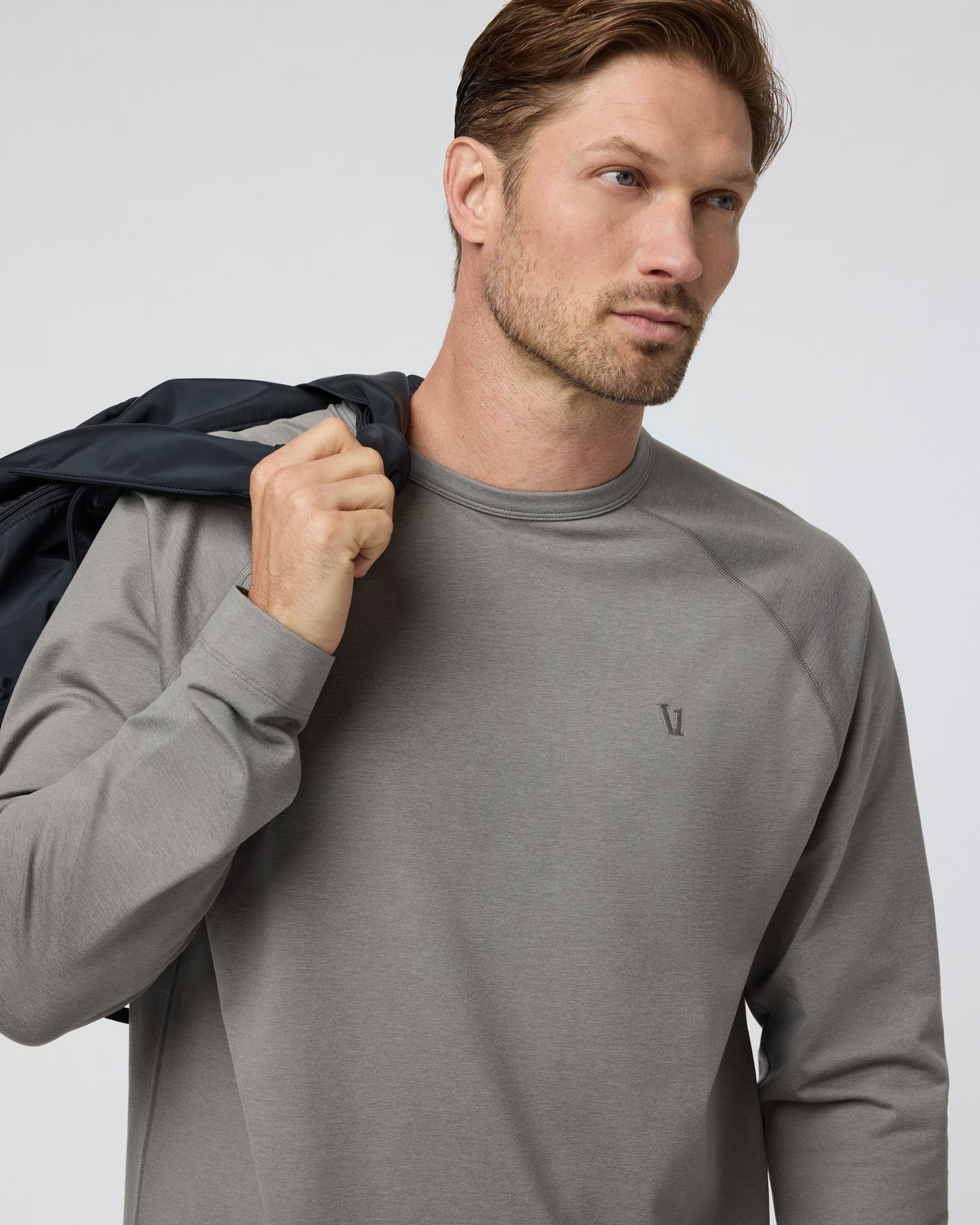 Coronado Crew Relaxed Fit | Dolomite Heather