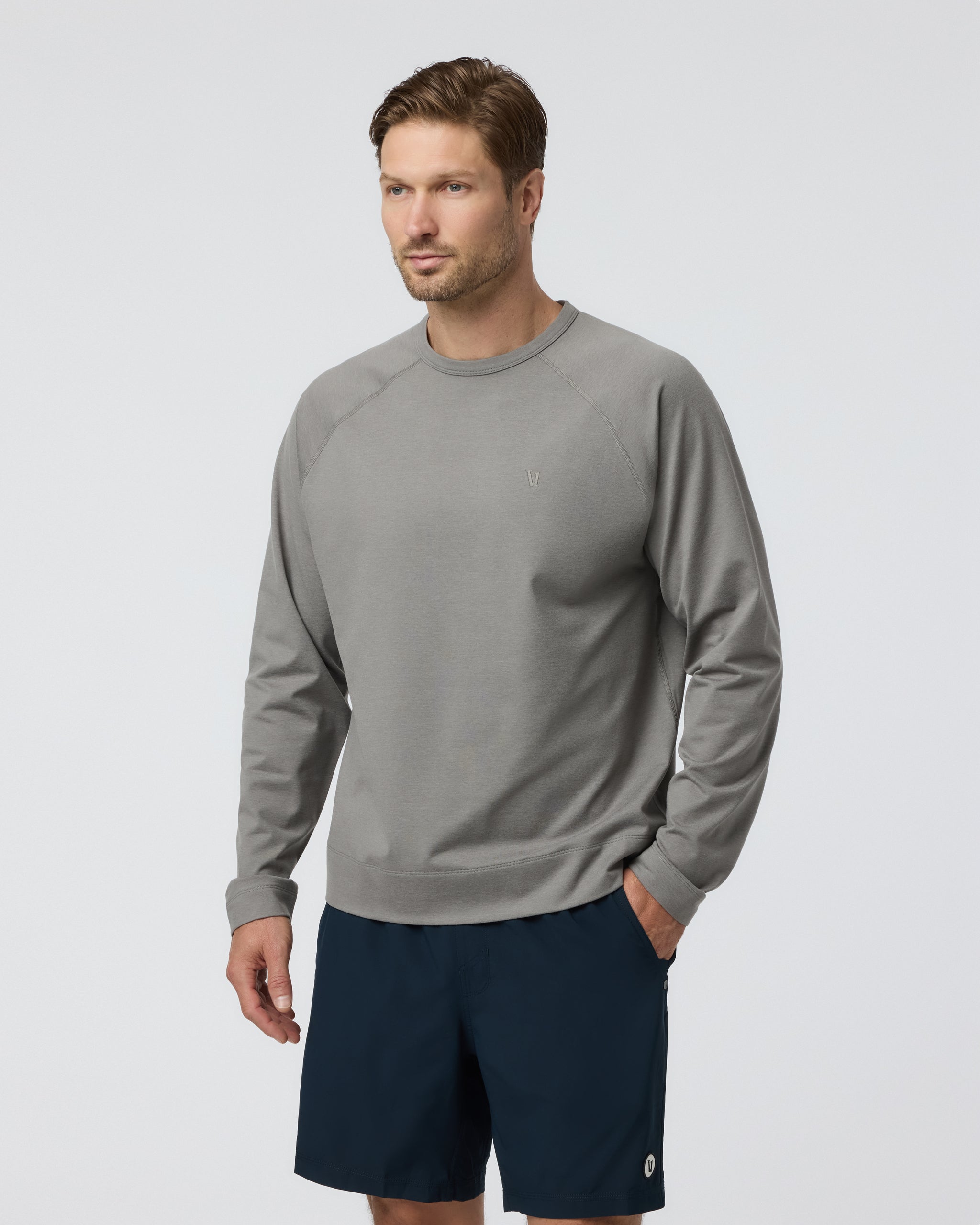 Coronado Crew Relaxed Fit | Dolomite Heather