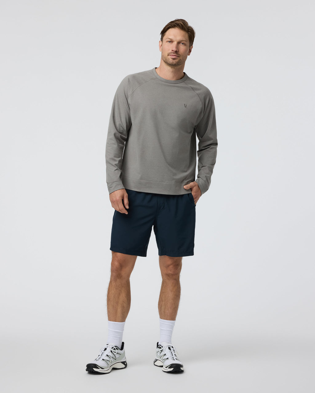 Coronado Crew Relaxed Fit | Dolomite Heather