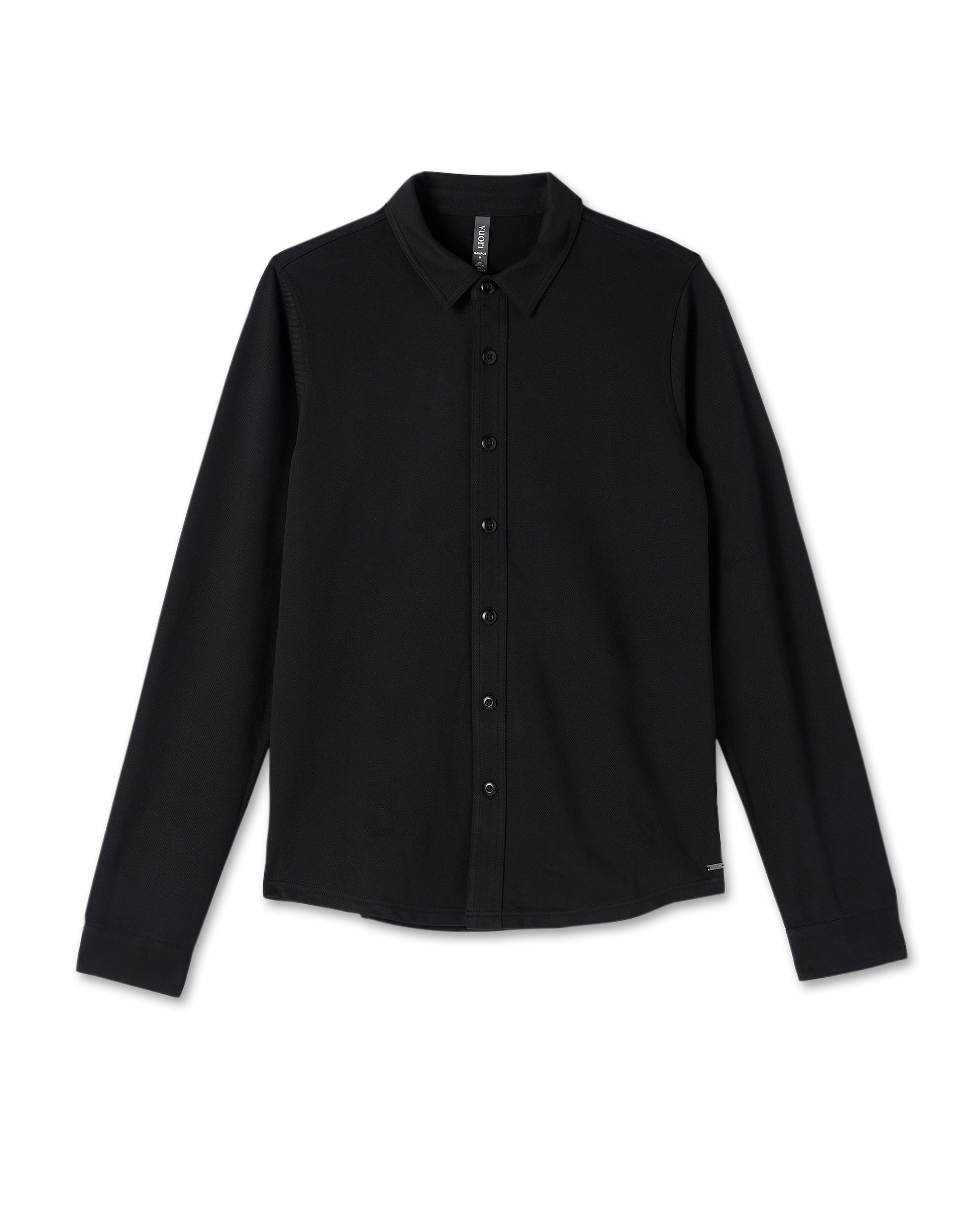 Long Sleeve Solana Button Down | Black