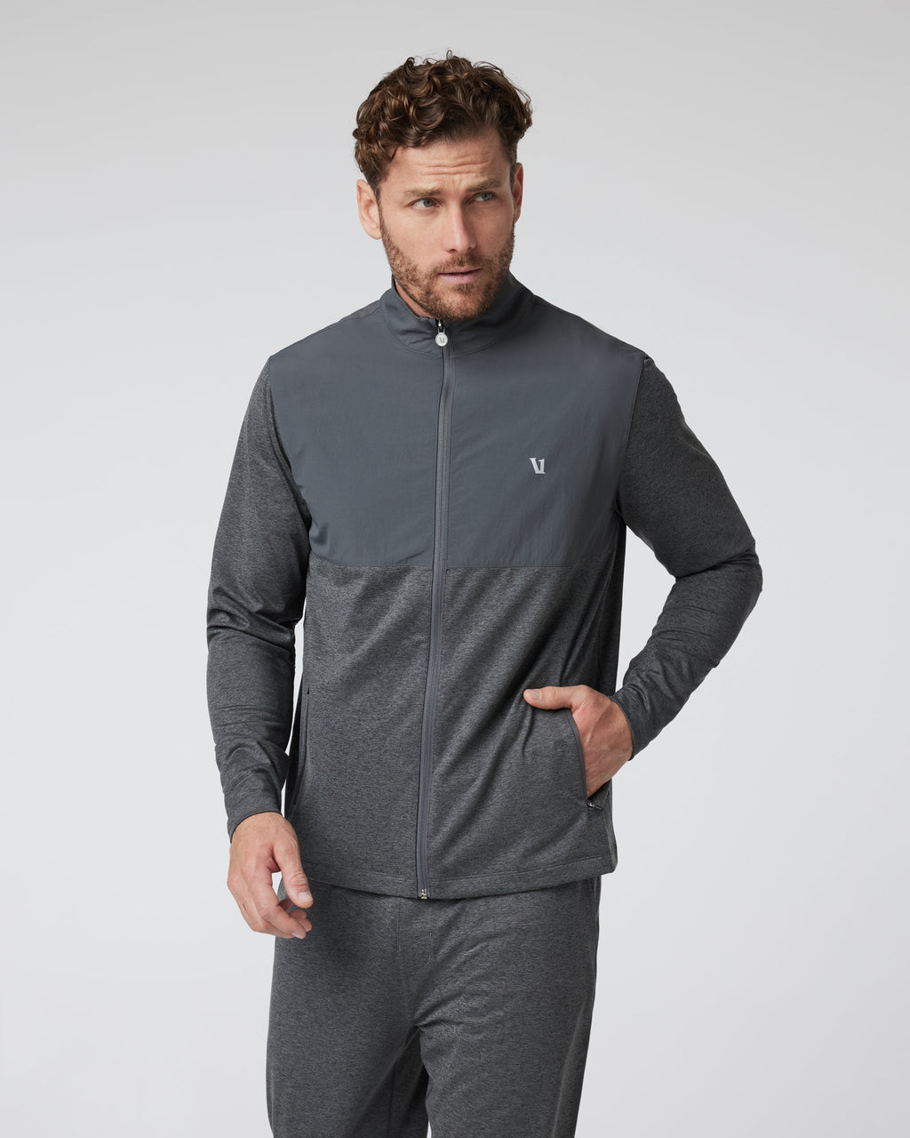 Sunday Element Track Jacket | Charcoal Heather