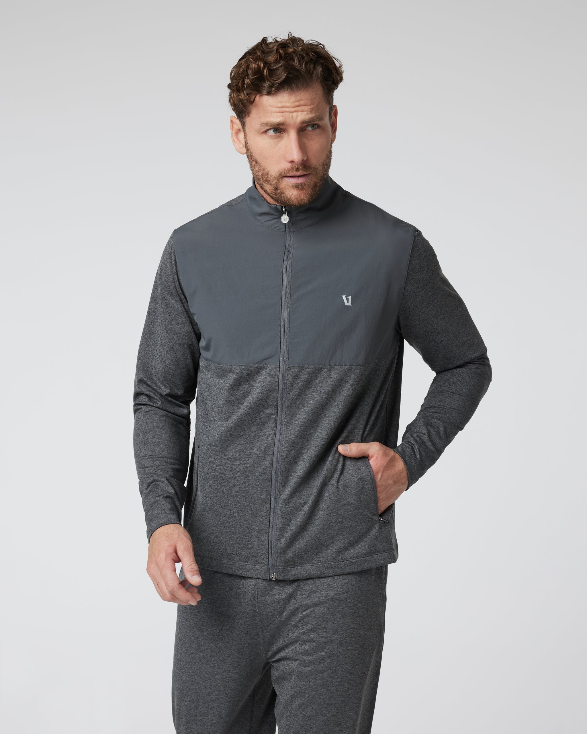 Sunday Element Track Jacket | Charcoal Heather