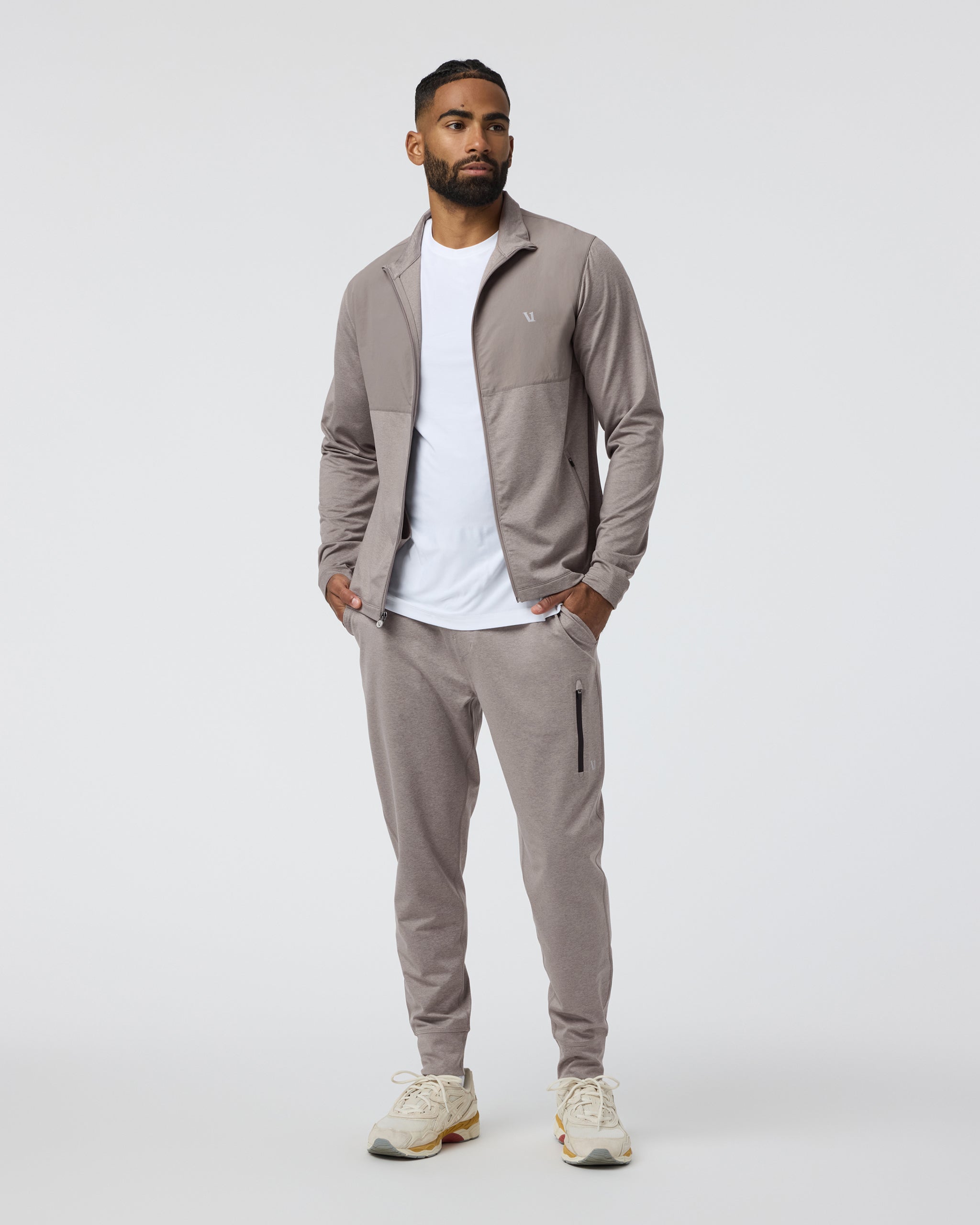 Sunday Element Track Jacket | Mocha Heather