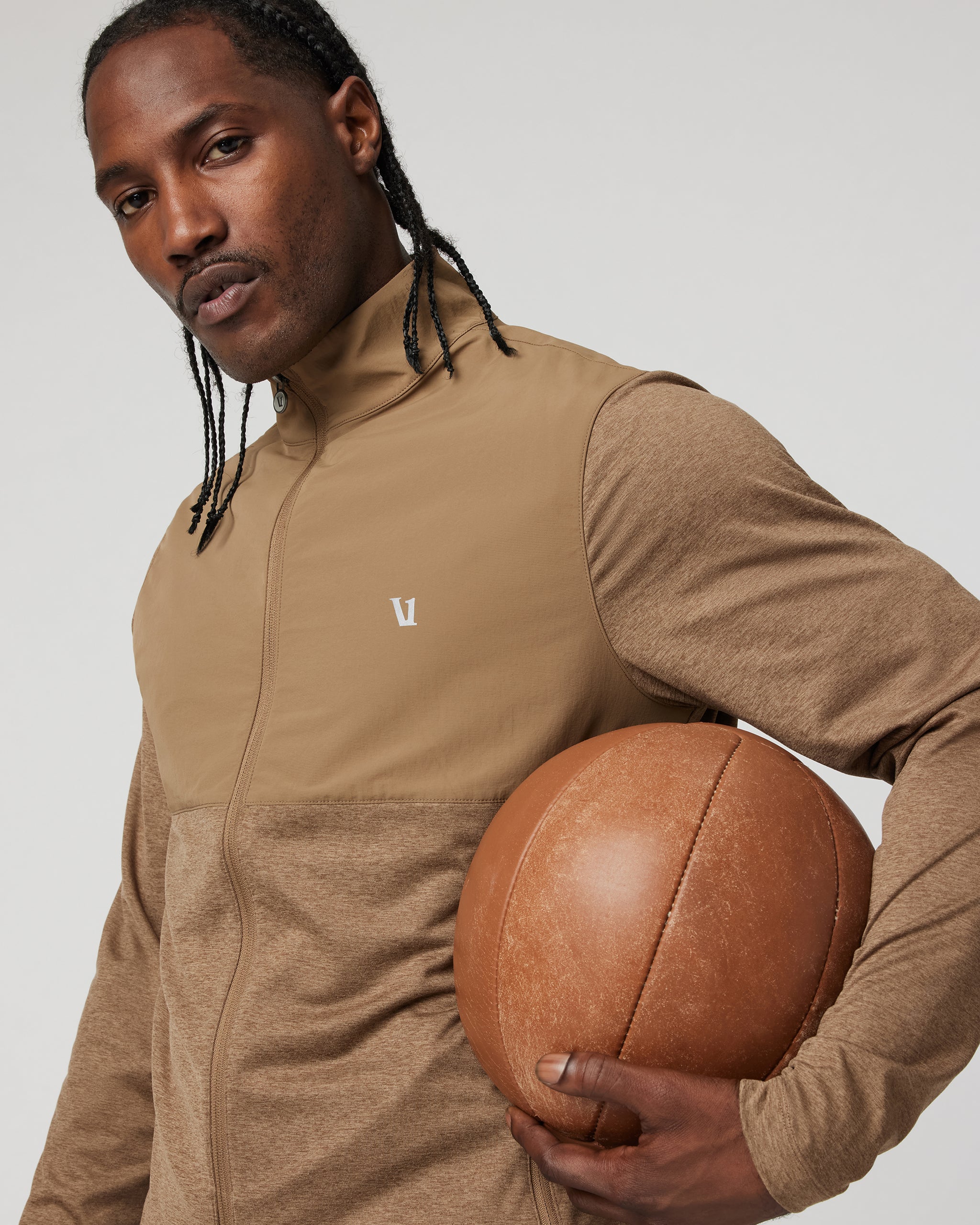 Sunday Element Track Jacket | Pecan Heather