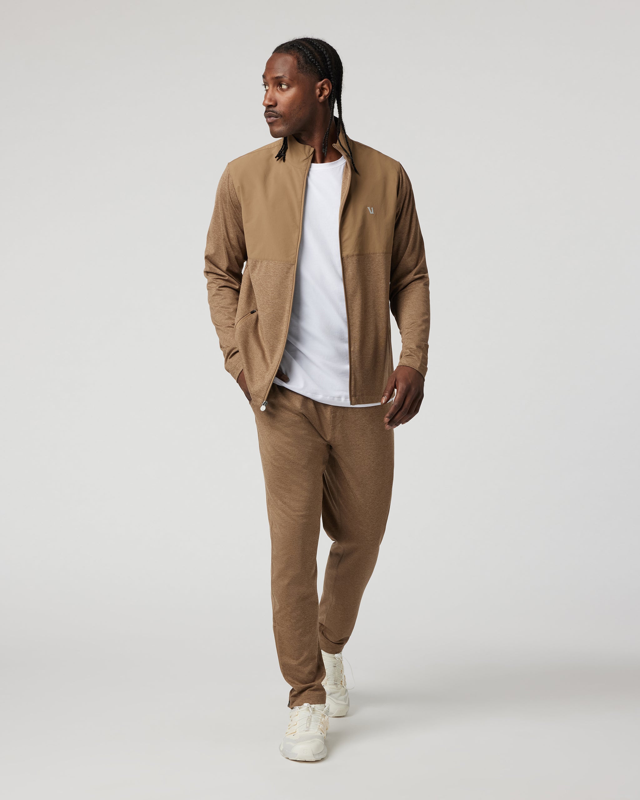 Sunday Element Track Jacket | Pecan Heather