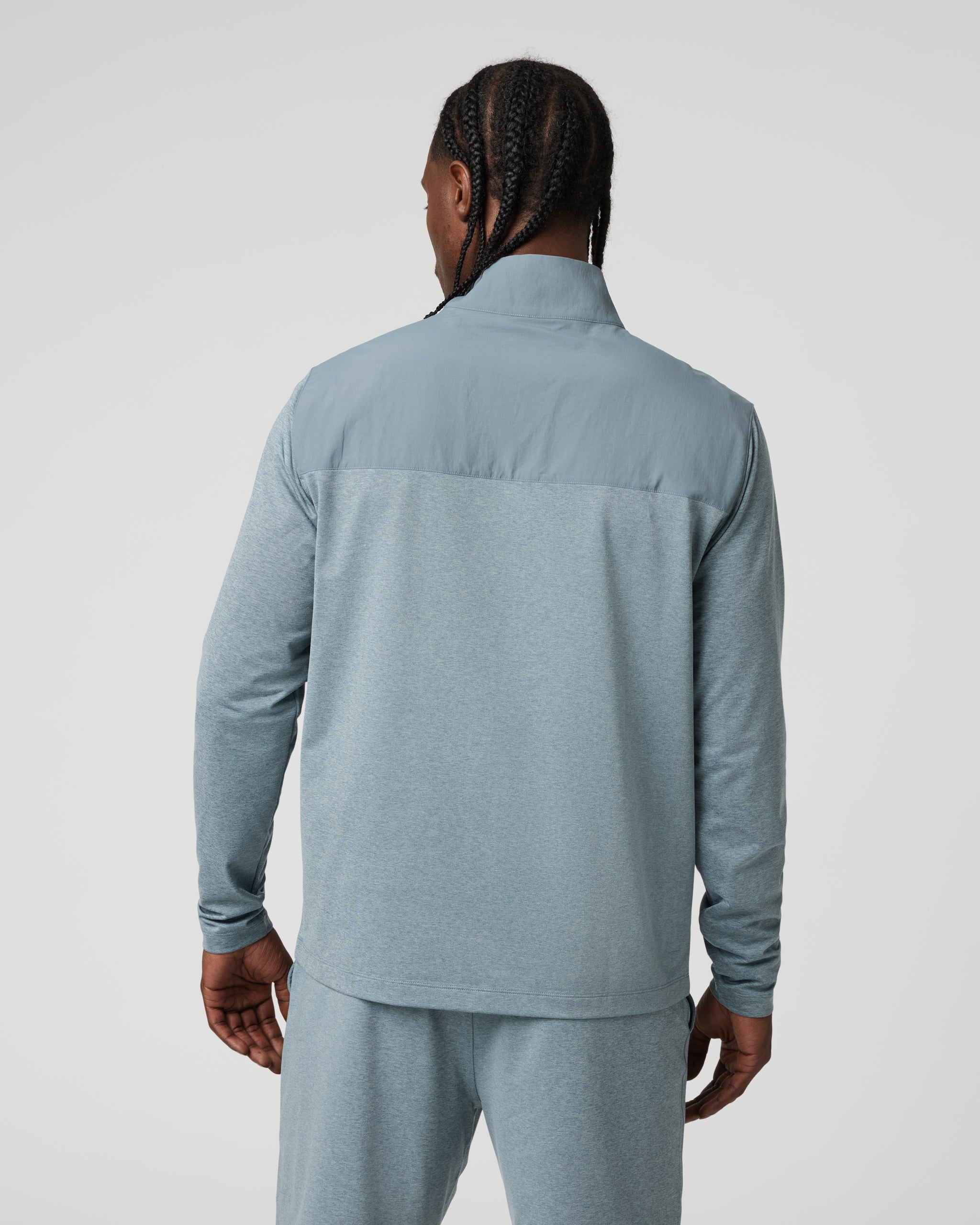 Sunday Element Track Jacket | Dusty Blue Heather