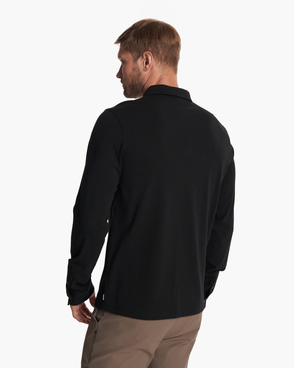 Long Sleeve Westport Polo | Black