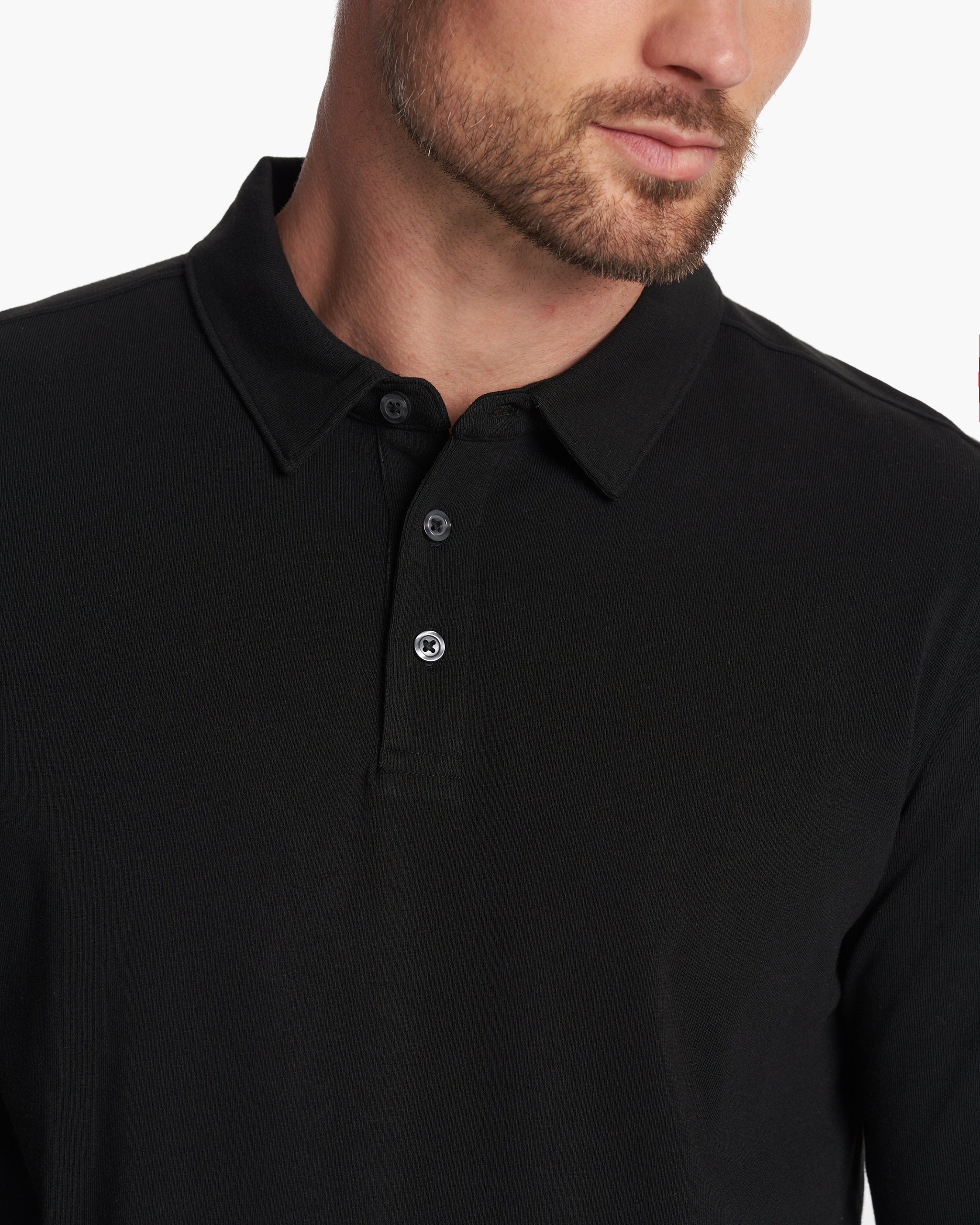 Long Sleeve Westport Polo | Black