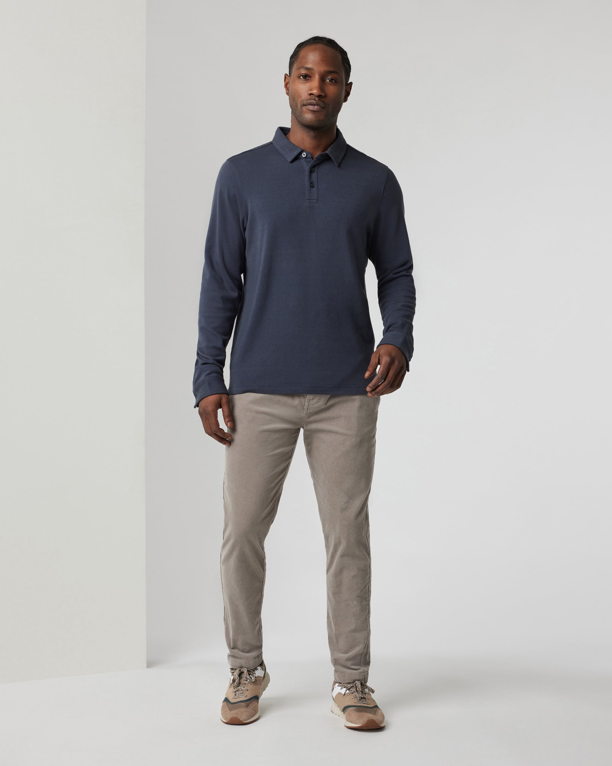 Long Sleeve Westport Polo | Navy