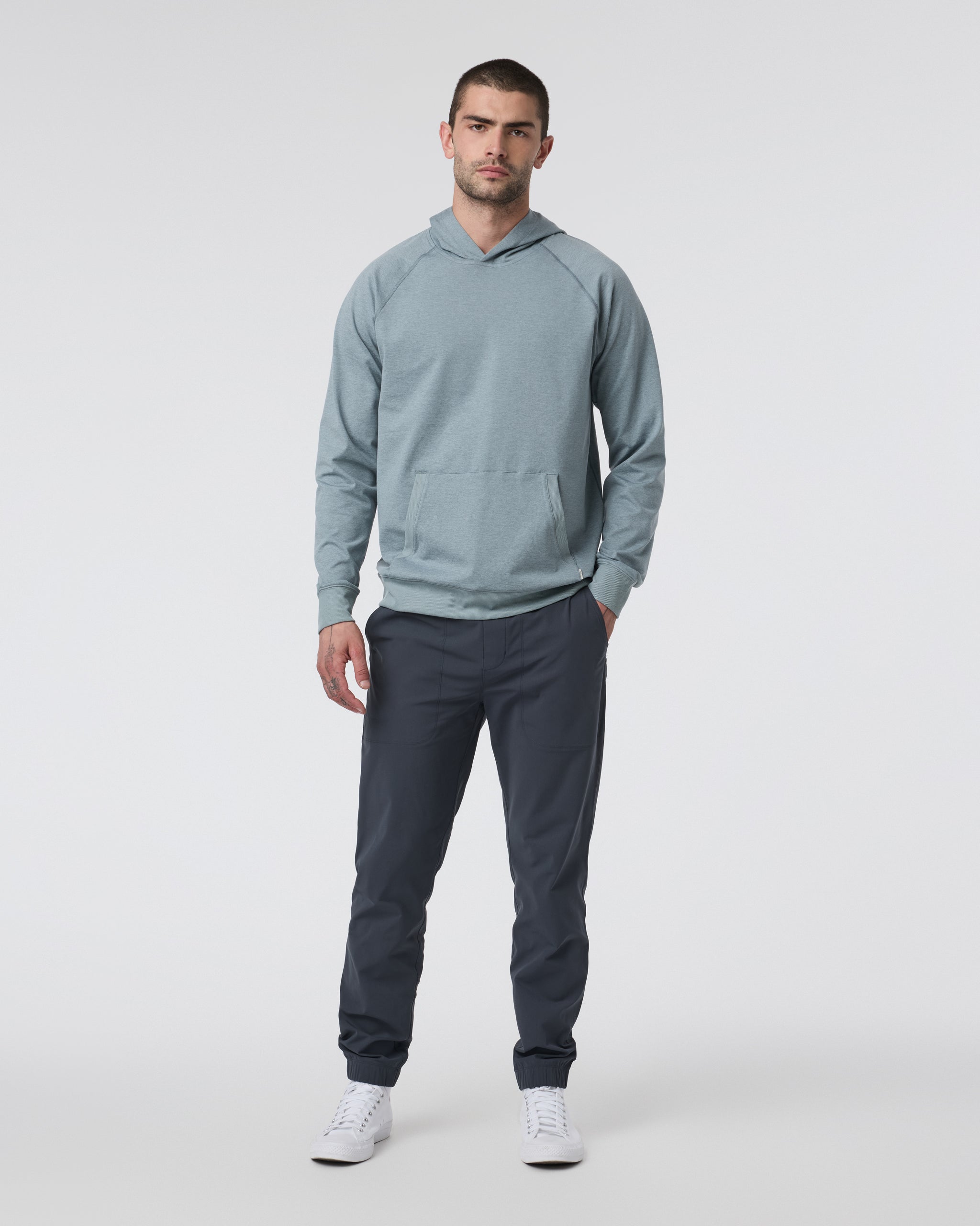 Coronado Pullover Hoodie | Dusty Blue Heather