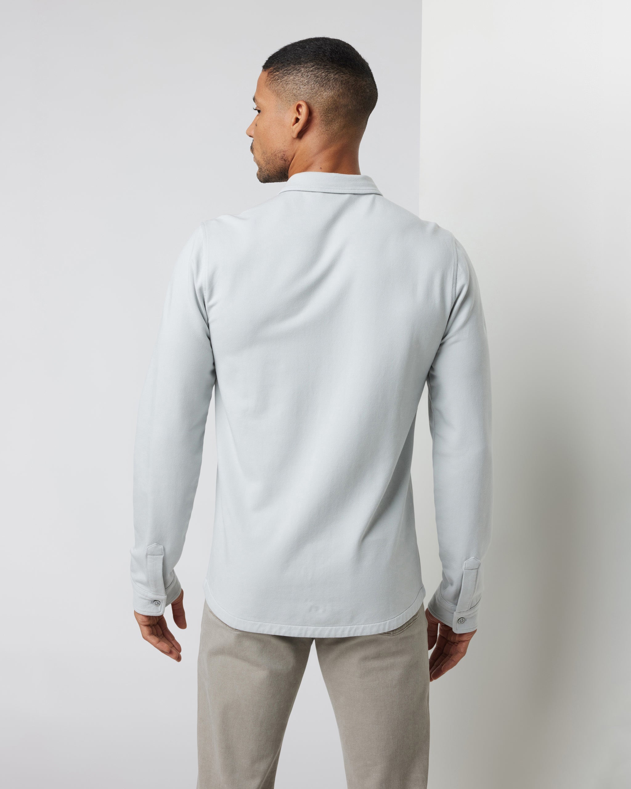 Boulevard Shirt Jacket | Sky Grey