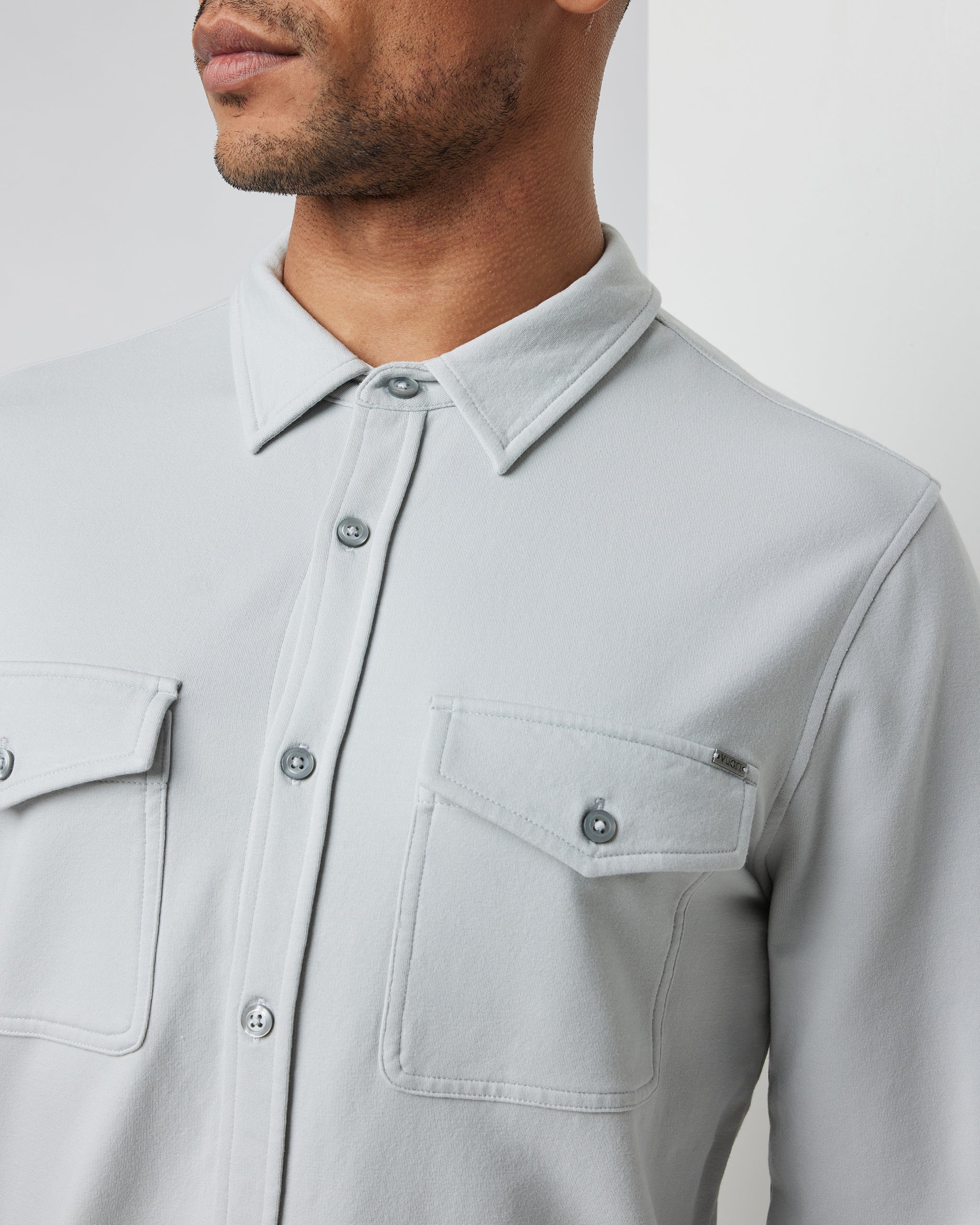 Boulevard Shirt Jacket | Sky Grey