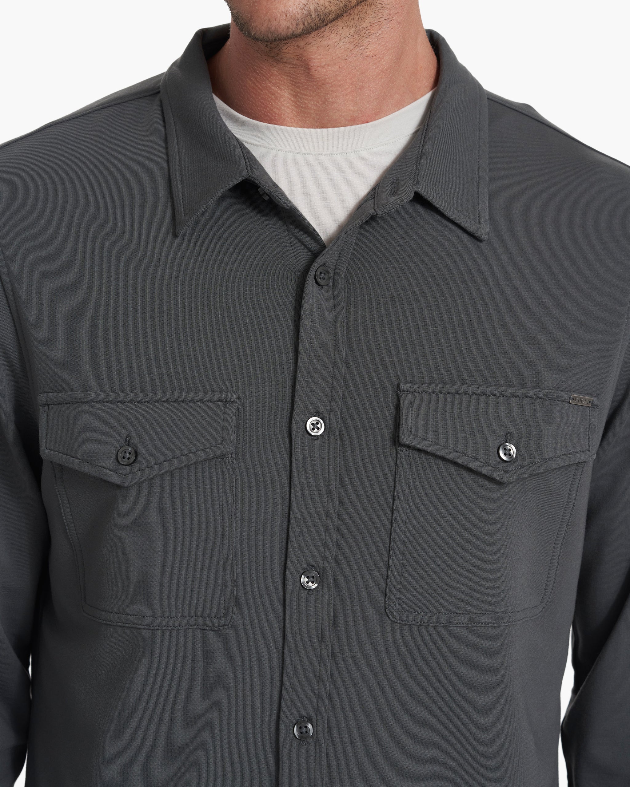Boulevard Shirt Jacket | Shale