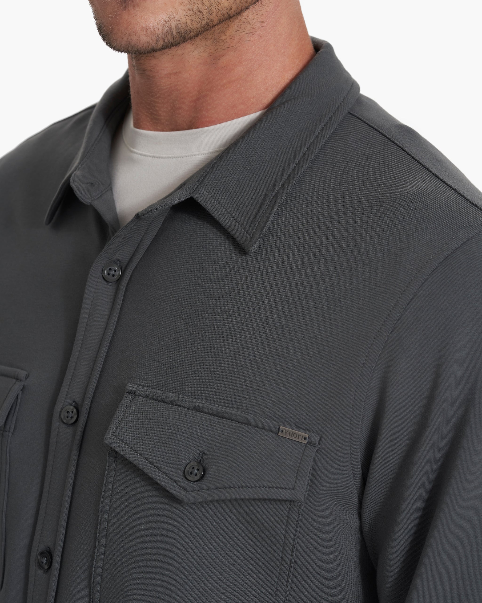 Boulevard Shirt Jacket | Shale
