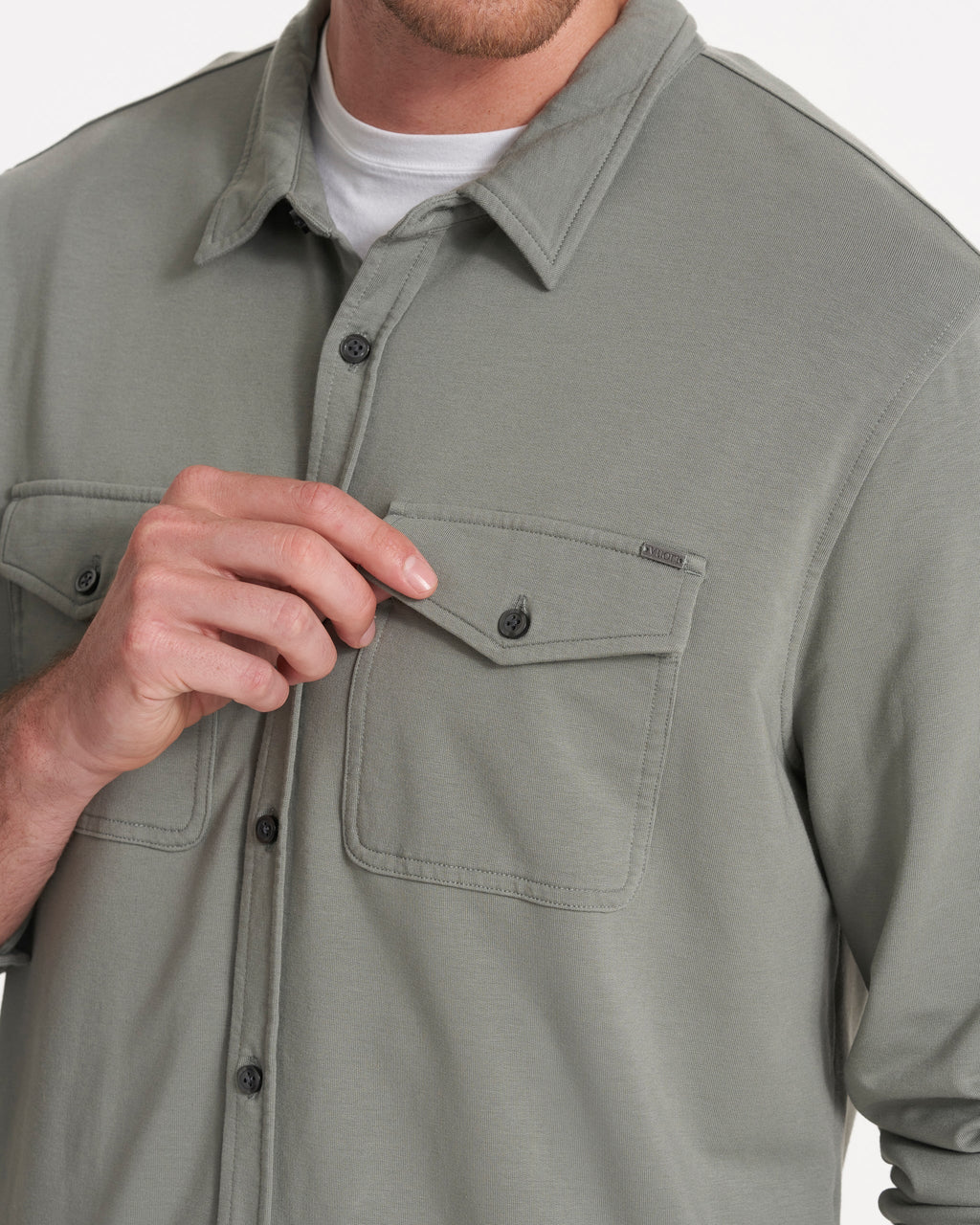 Boulevard Shirt Jacket | Stormy