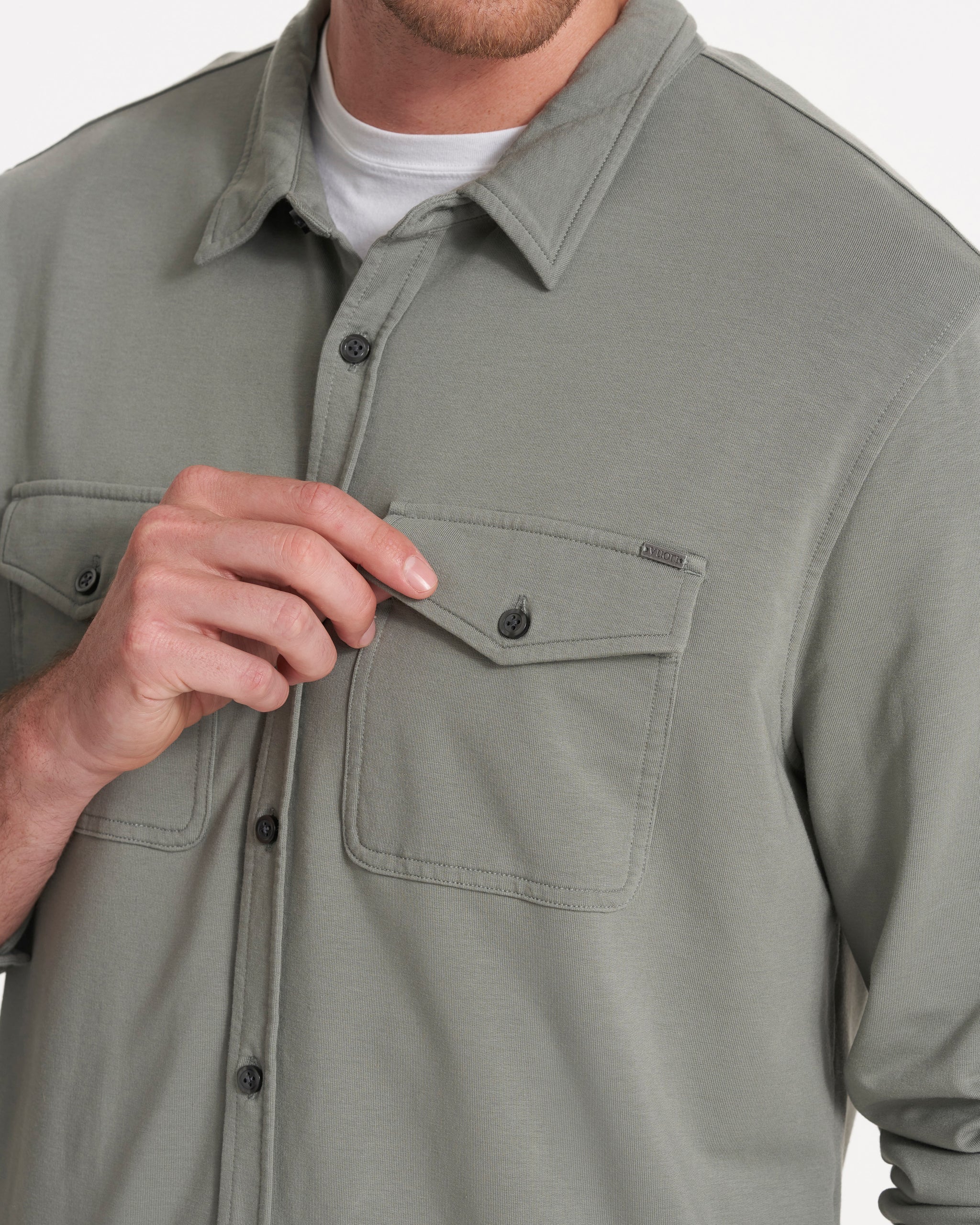 Boulevard Shirt Jacket | Stormy