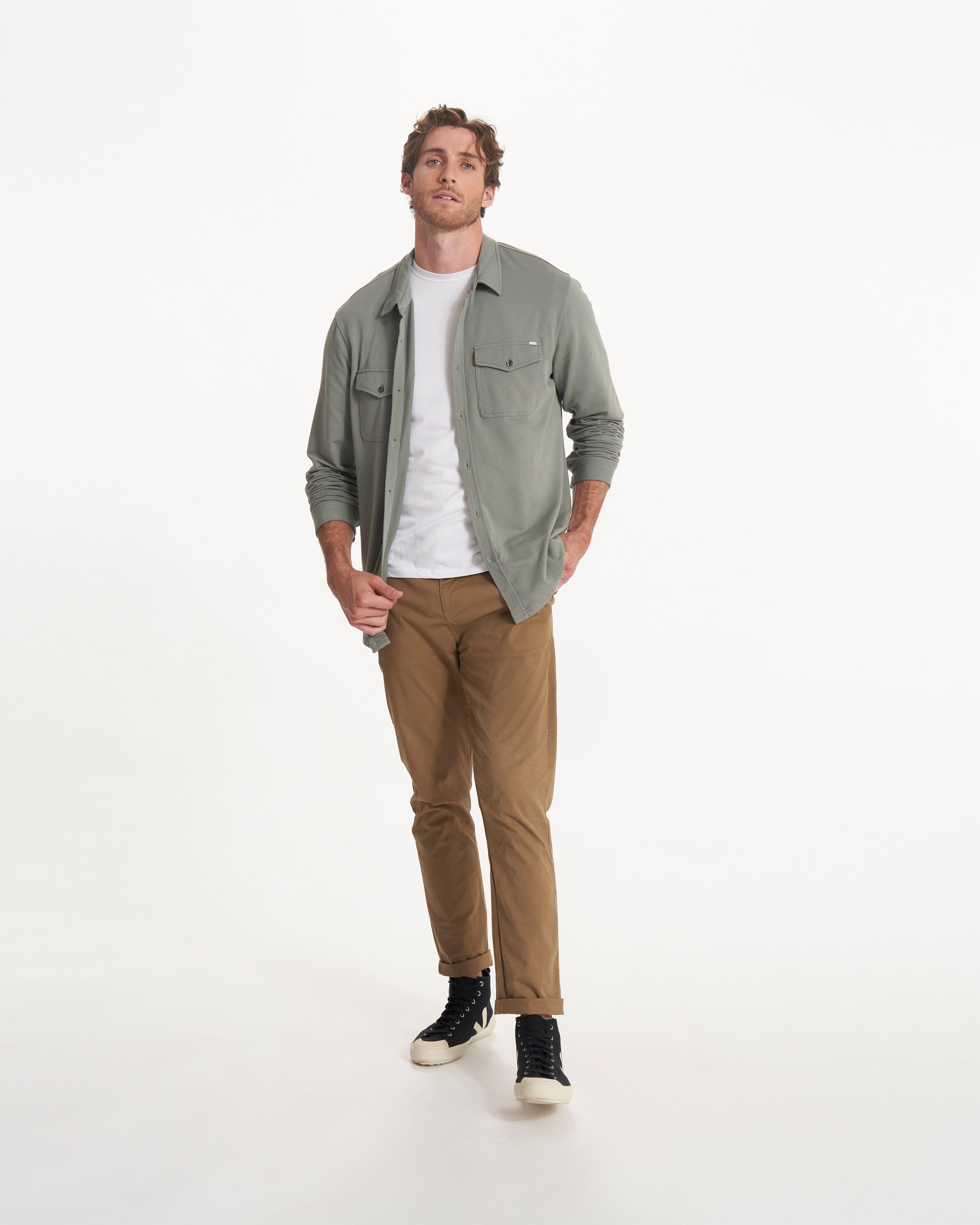 Boulevard Shirt Jacket | Stormy