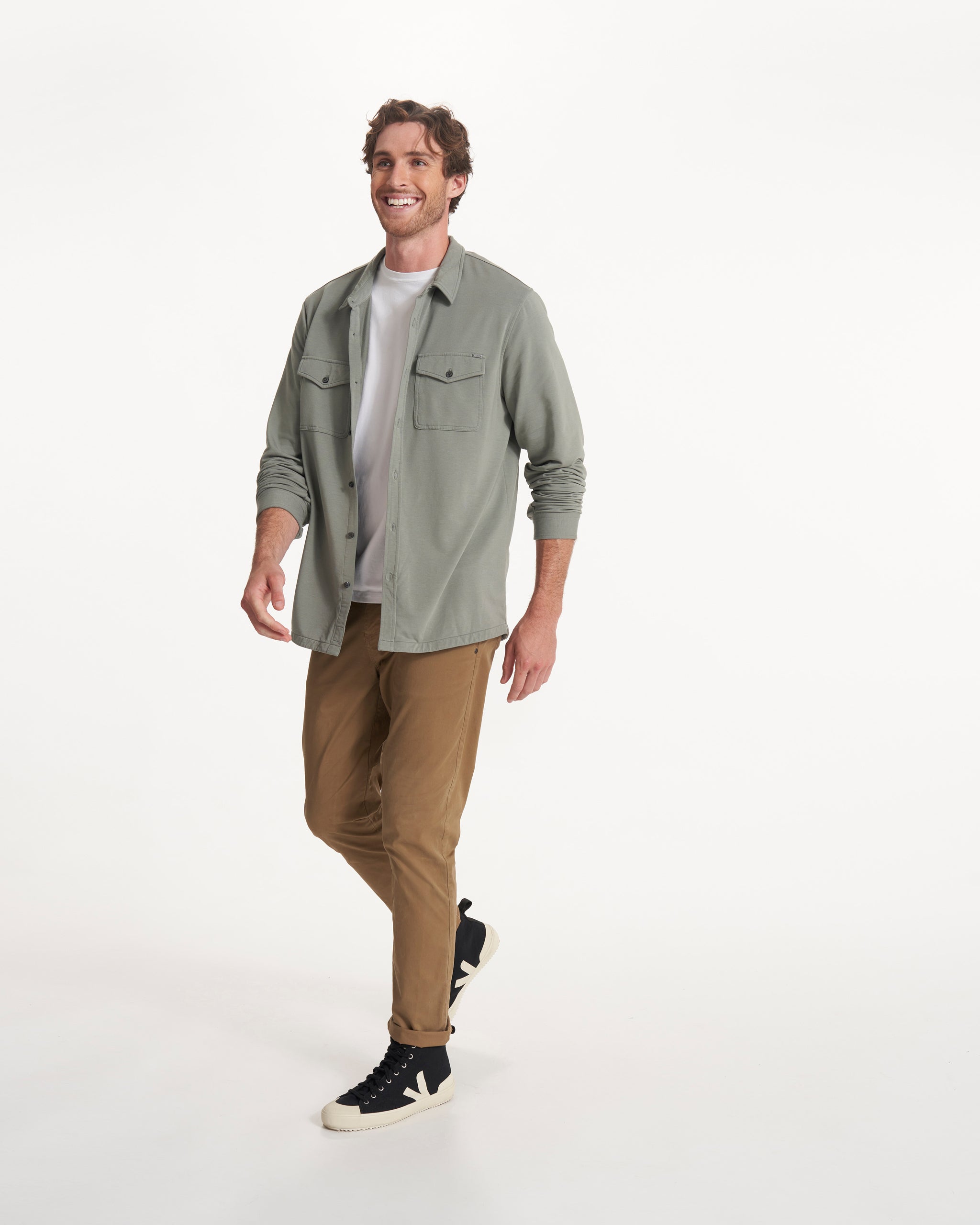 Boulevard Shirt Jacket | Stormy