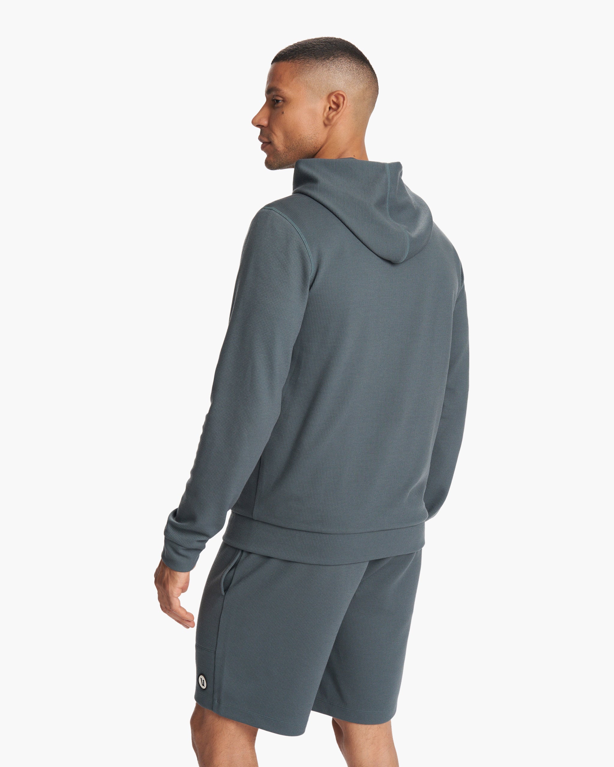 Performance Waffle Zip Hoodie 2.0 | Lake