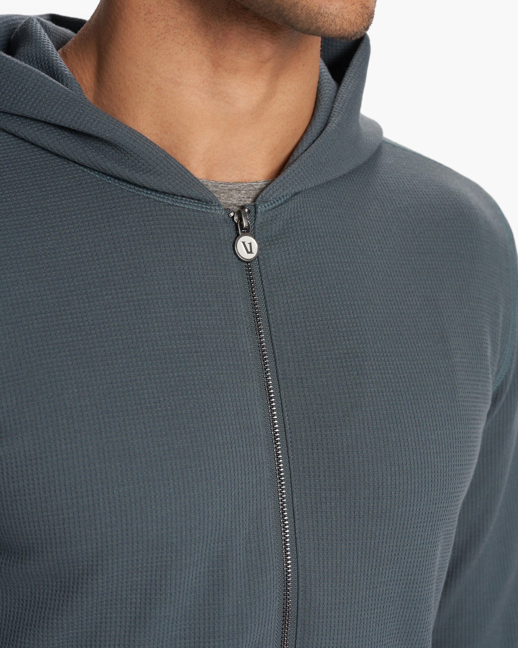 Performance Waffle Zip Hoodie 2.0 | Lake