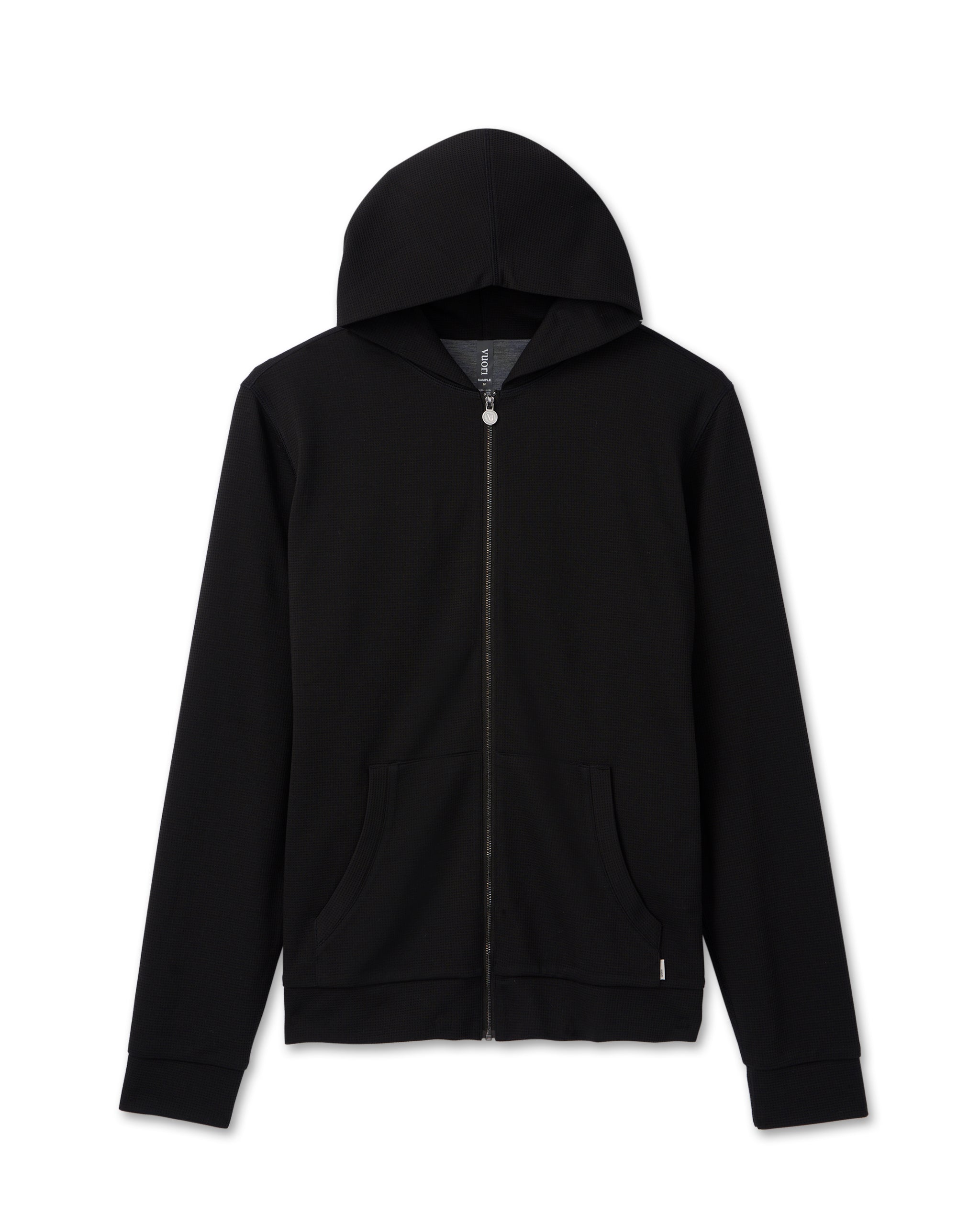Performance Waffle Zip Hoodie 2.0 | Black