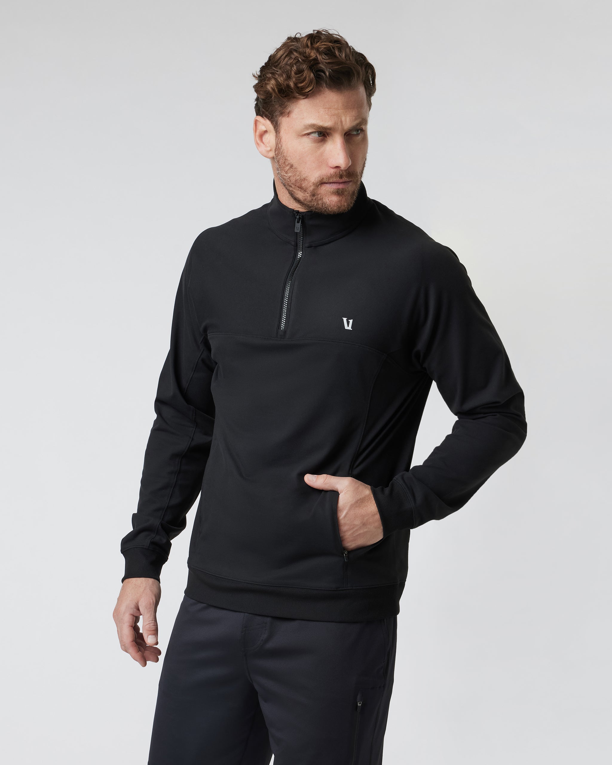 Jackson Half Zip | Black