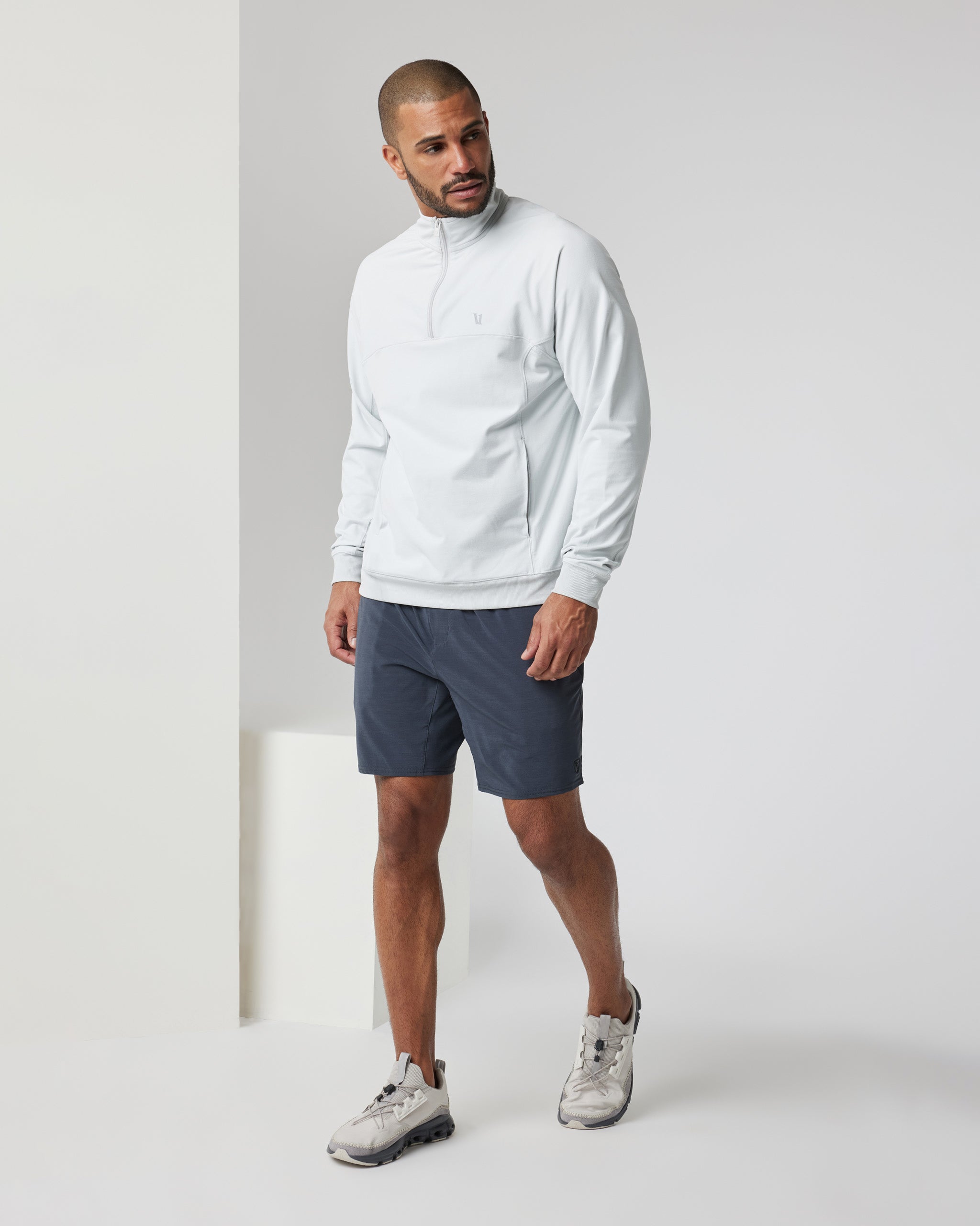 Jackson Half Zip | Frost Grey