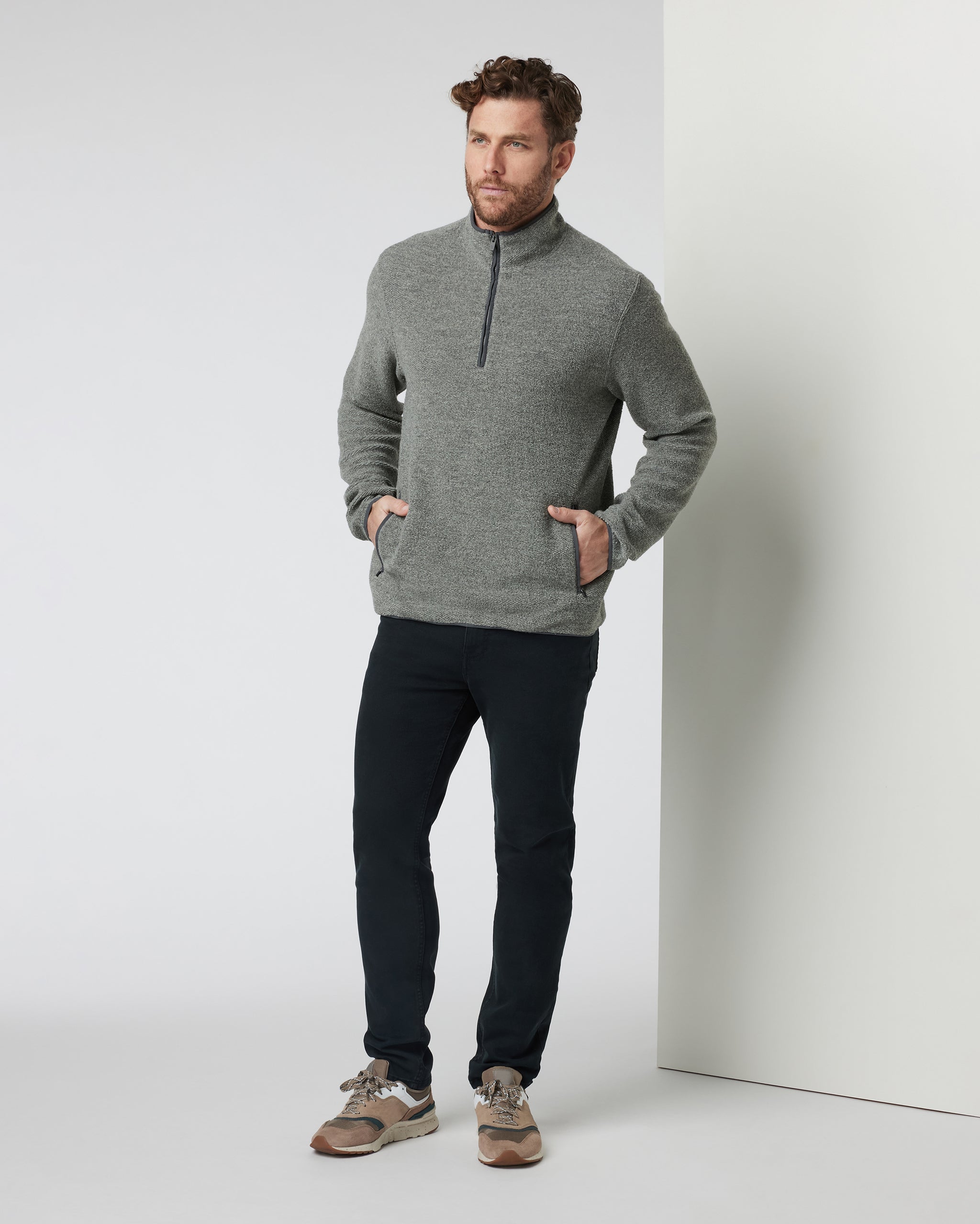 Plymouth Wool Pullover | Heather Grey