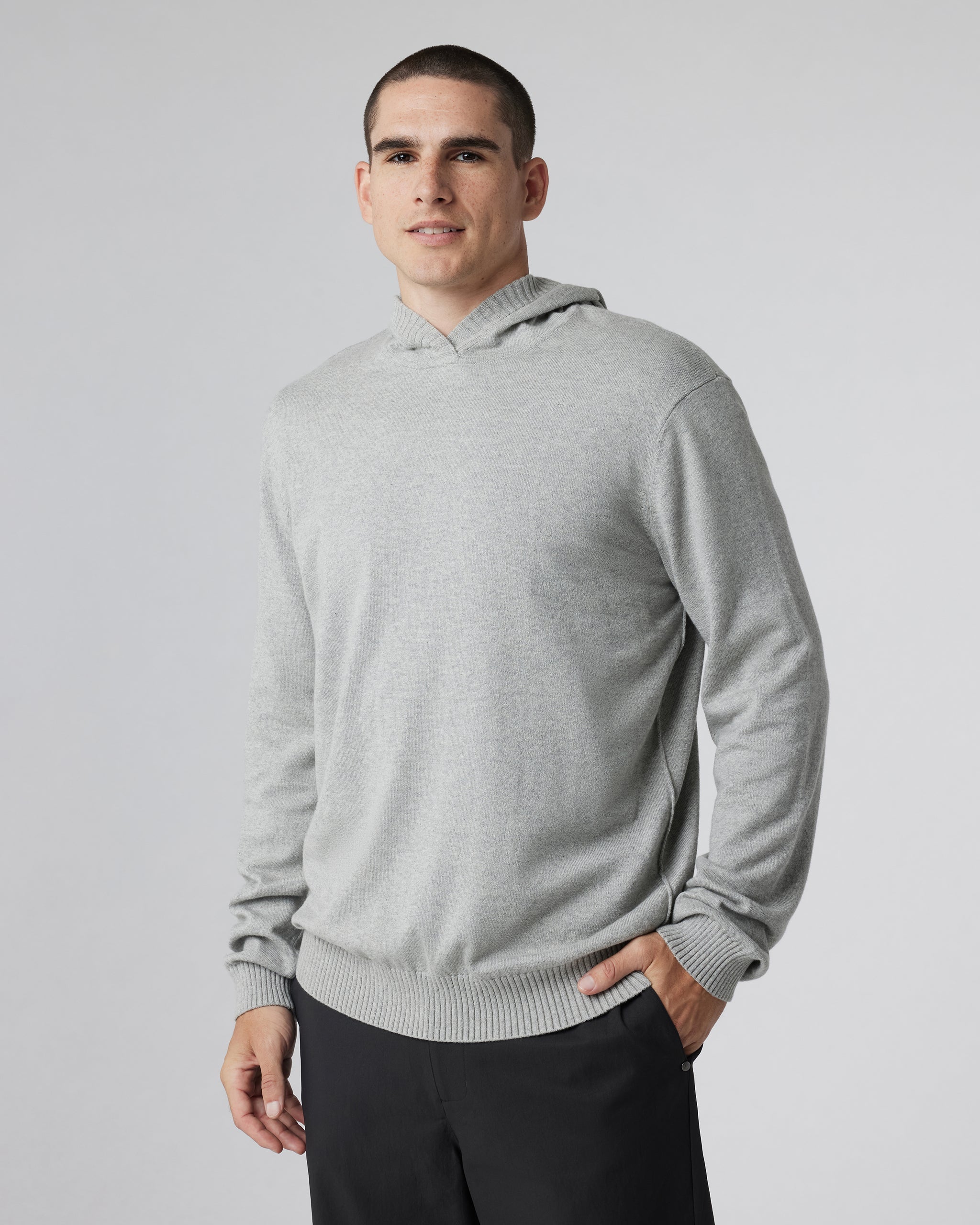 Fluent Sweater Hoodie | Light Heather Grey