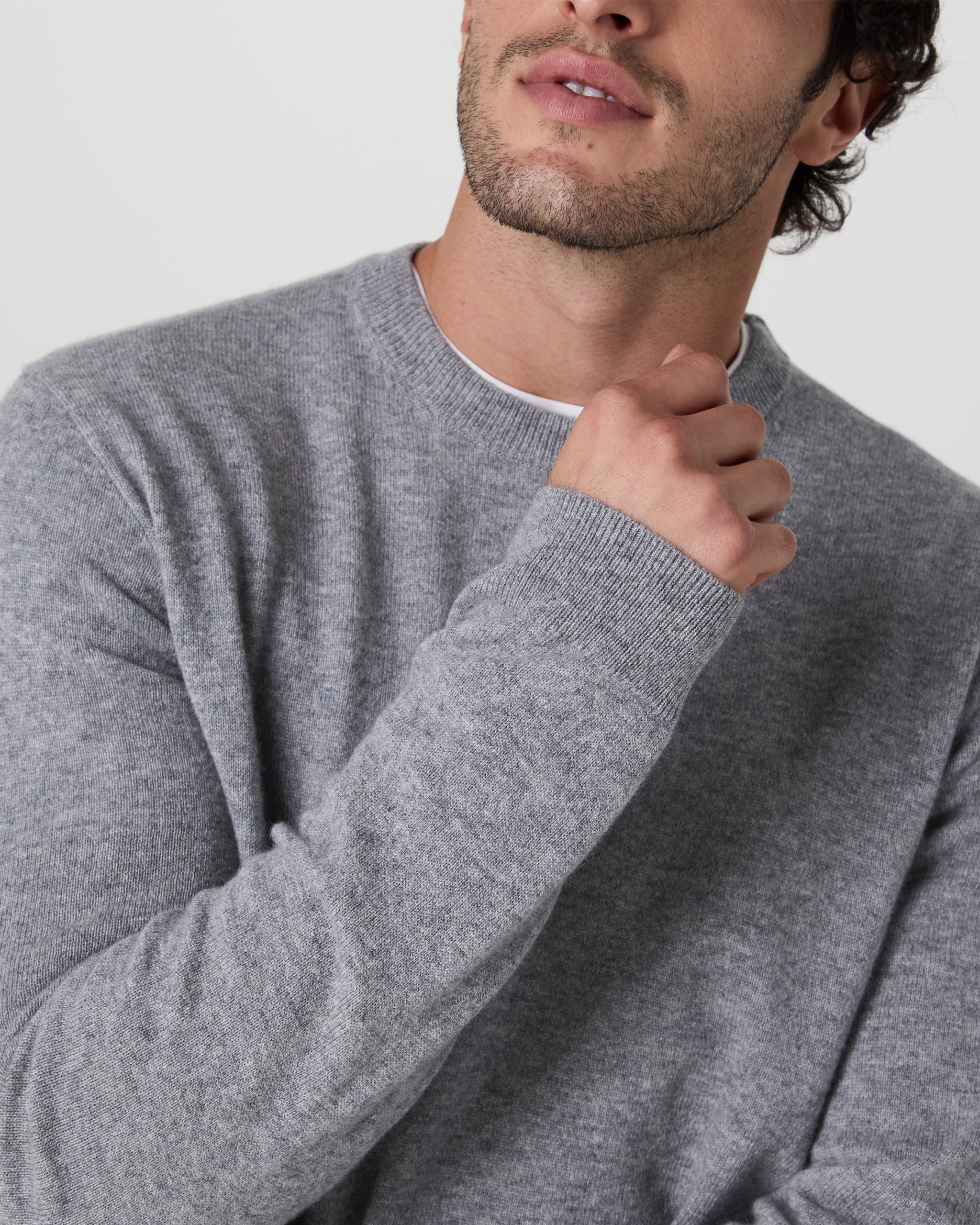 Berik Cashmere Sweater | Heather Grey