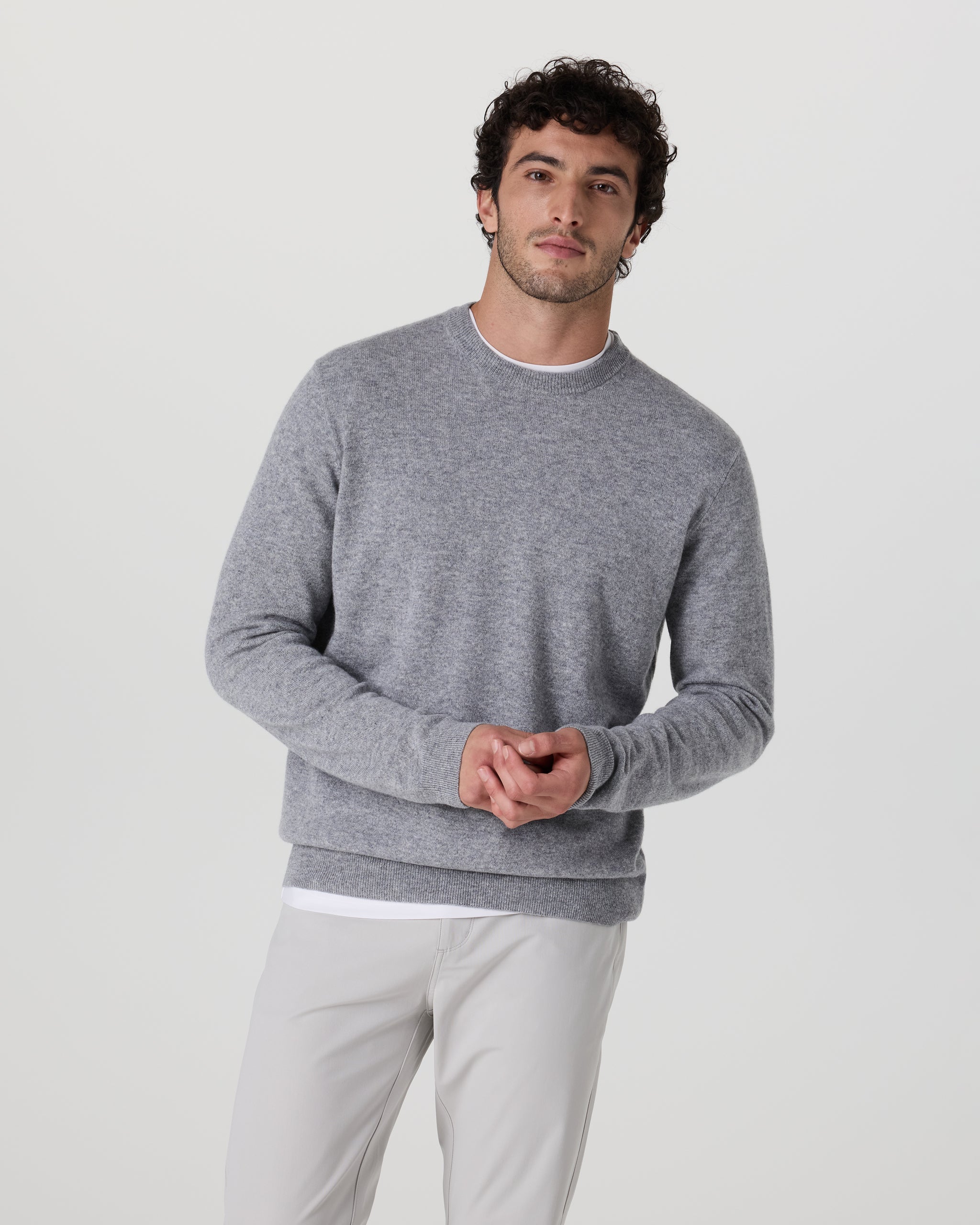 Berik Cashmere Sweater | Heather Grey