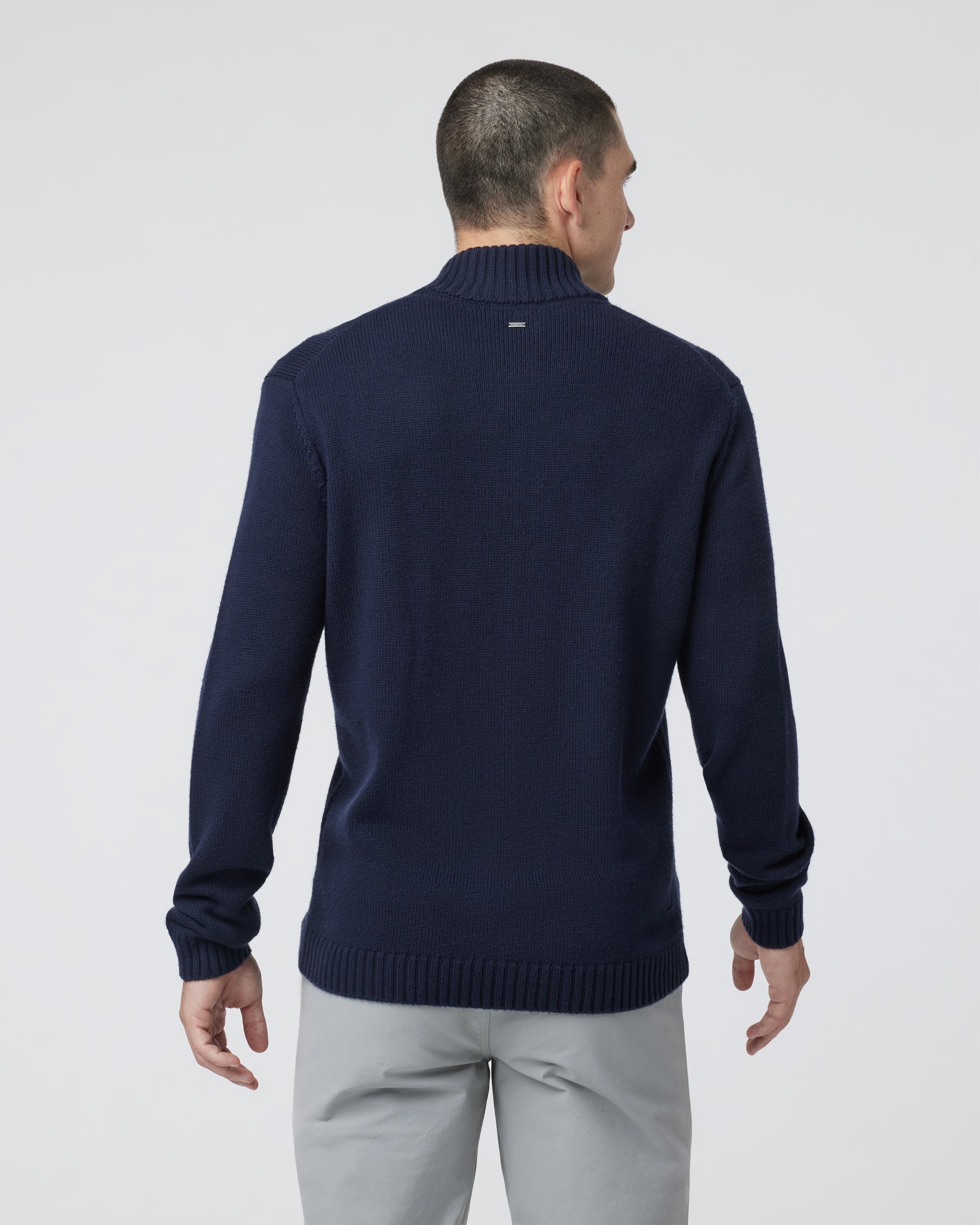 Denver Full Zip Sweater | Ink