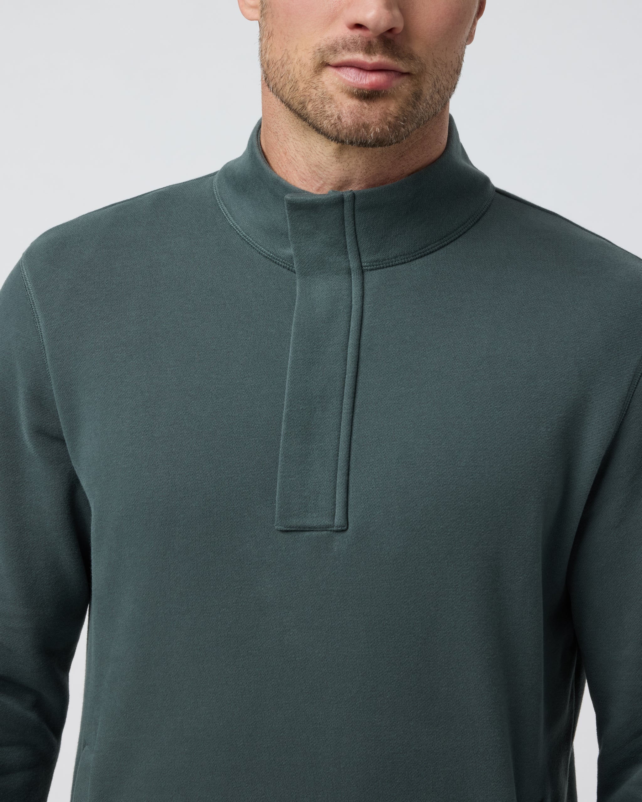 Cypress 1/4 Zip | Smoked Beryl