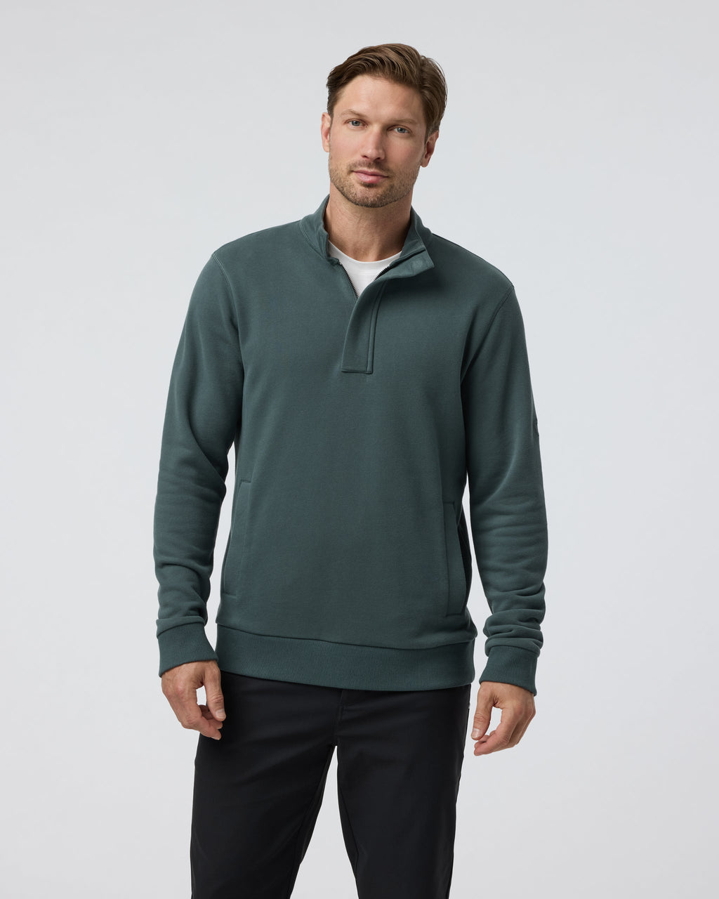 Cypress 1/4 Zip | Smoked Beryl