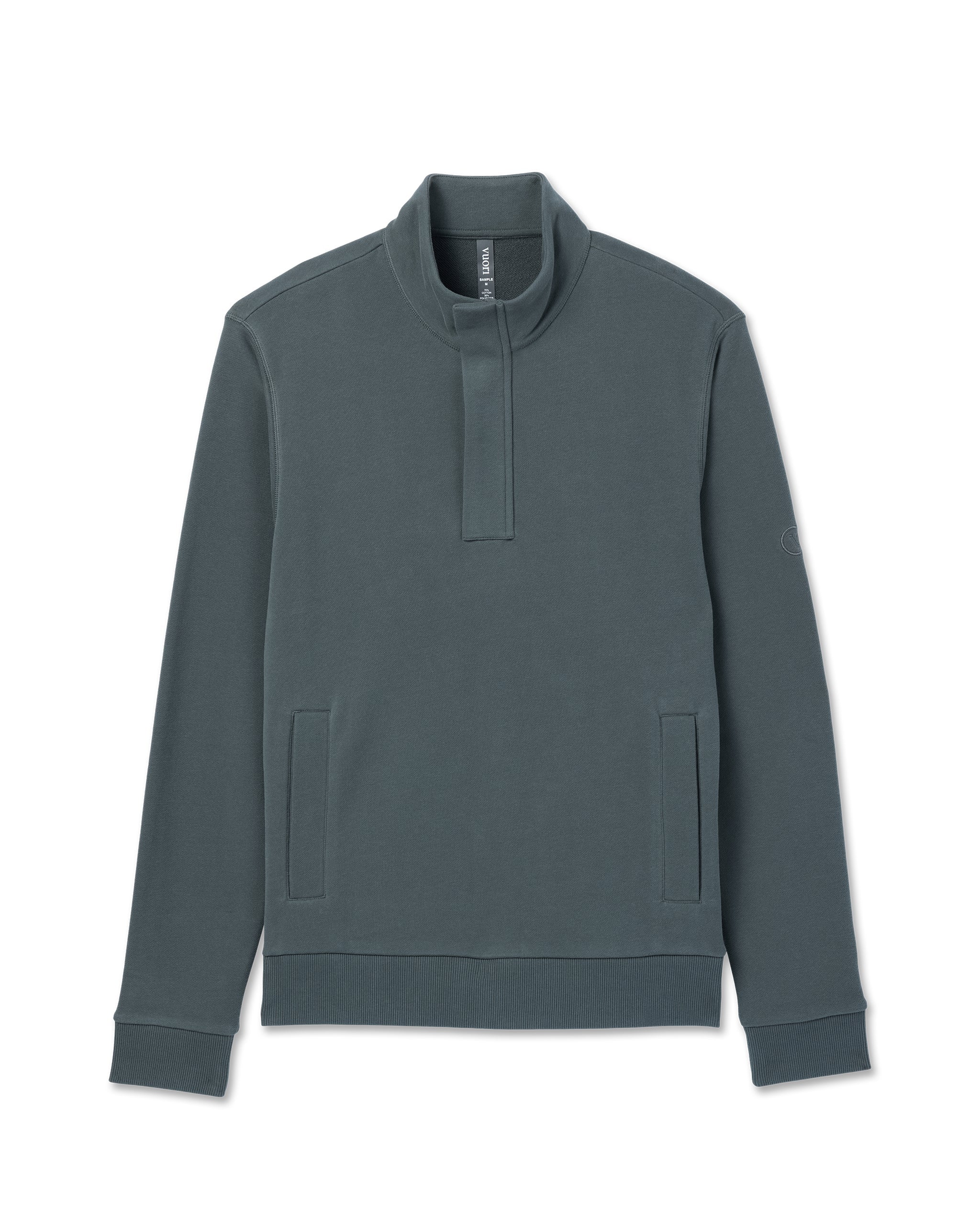 Cypress 1/4 Zip | Smoked Beryl