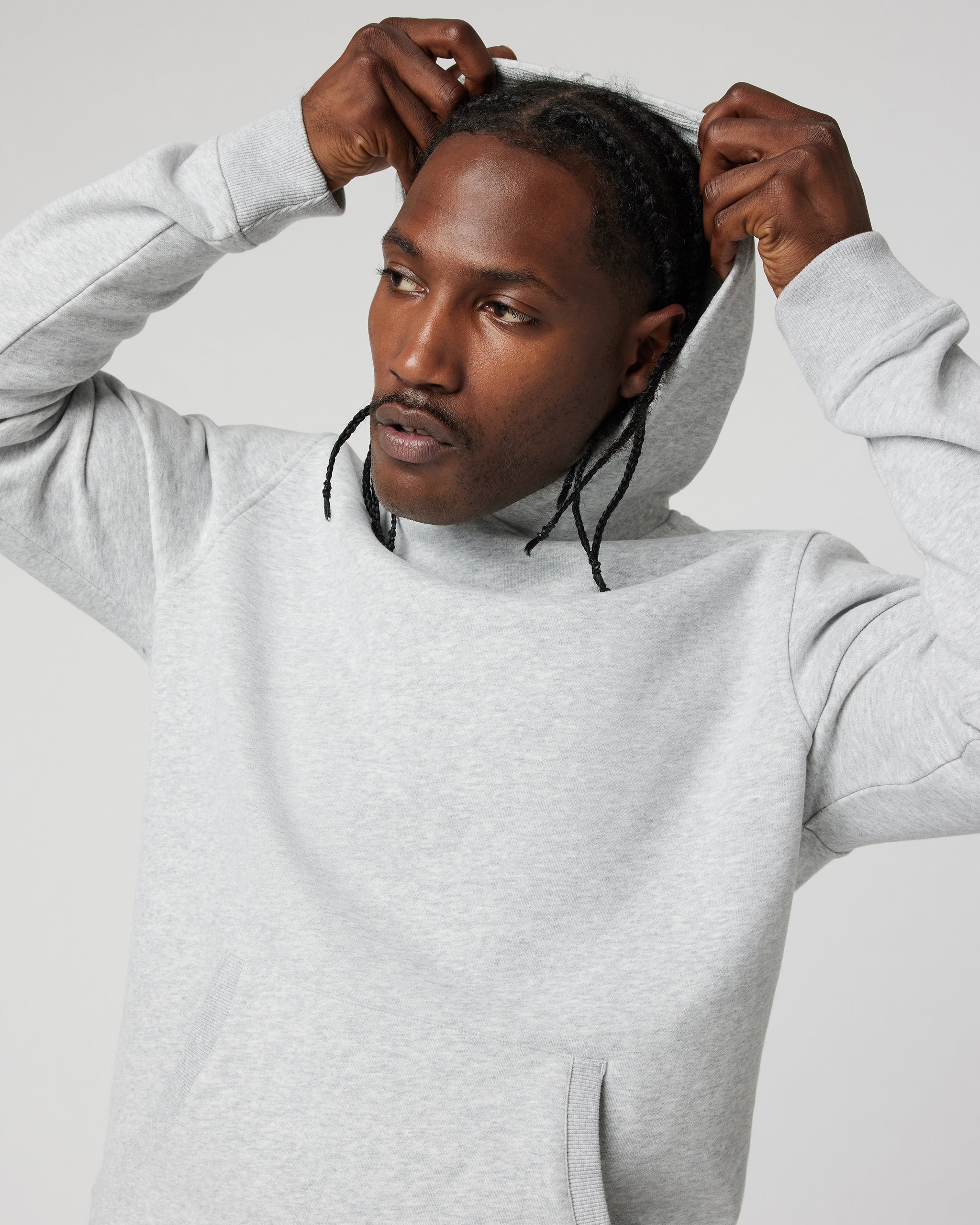 Seaside Pullover Hoodie | Light Heather Grey