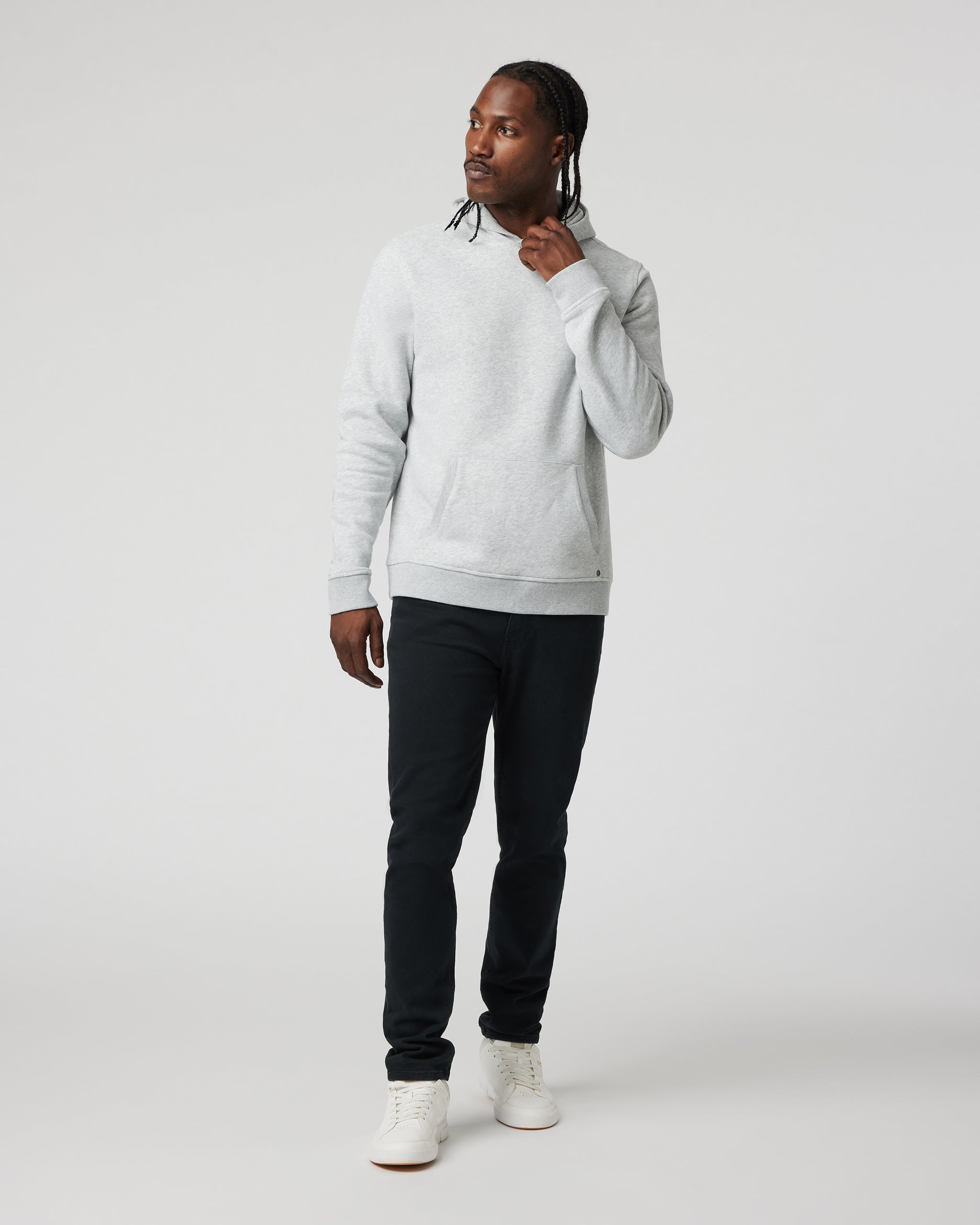 Seaside Pullover Hoodie | Light Heather Grey