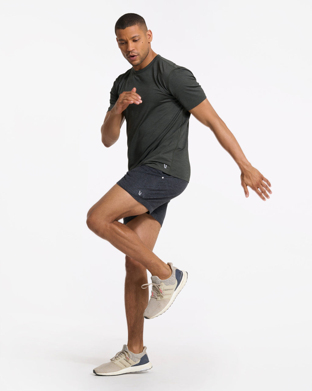 Ponto Performance Short 5" | Charcoal Heather
