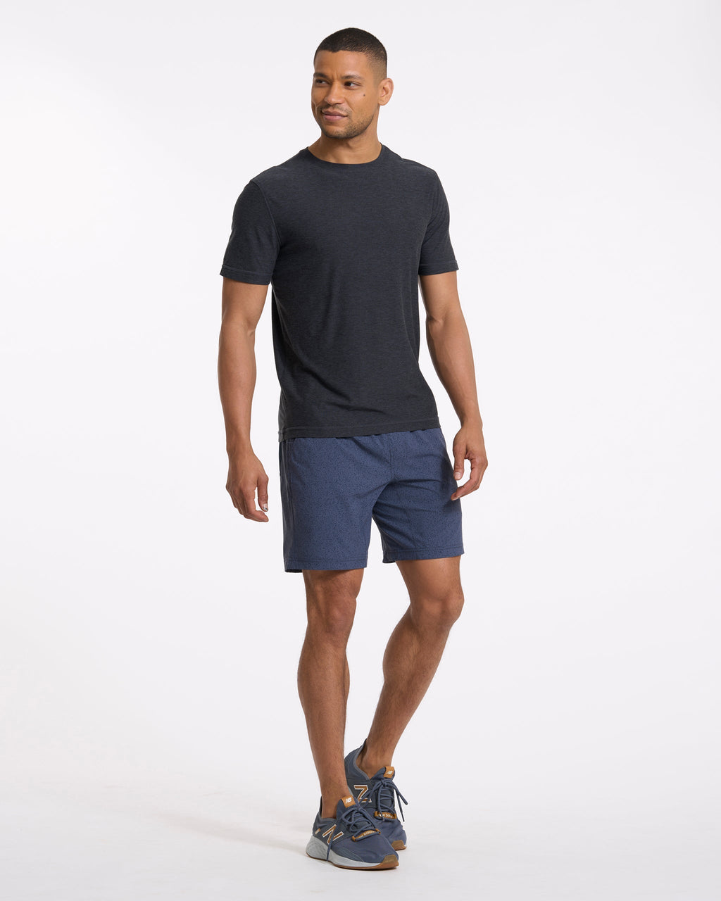 Kore Short Lined 7" | Azure Dashed Lines