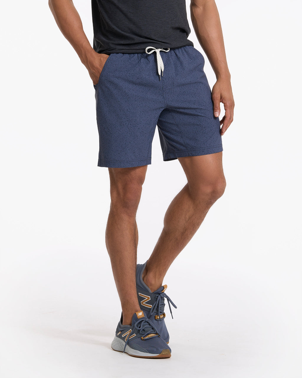 Kore Short Lined 7" | Azure Dashed Lines