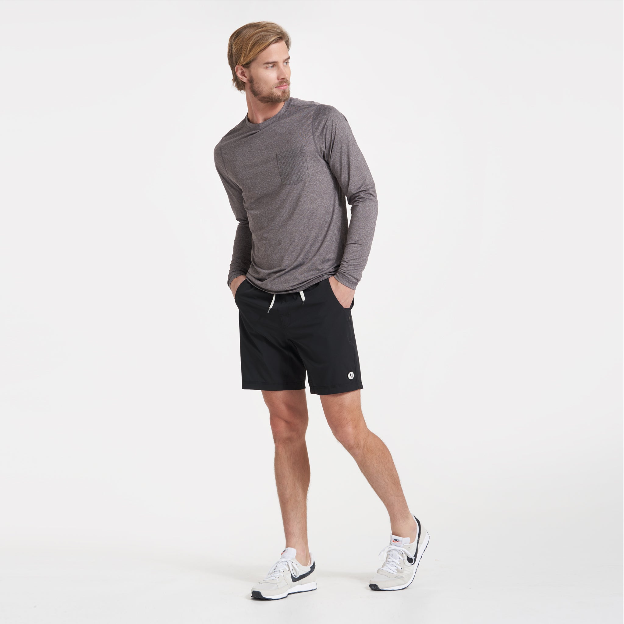 Long-Sleeve Tradewind Performance Tee | Quartz Heather