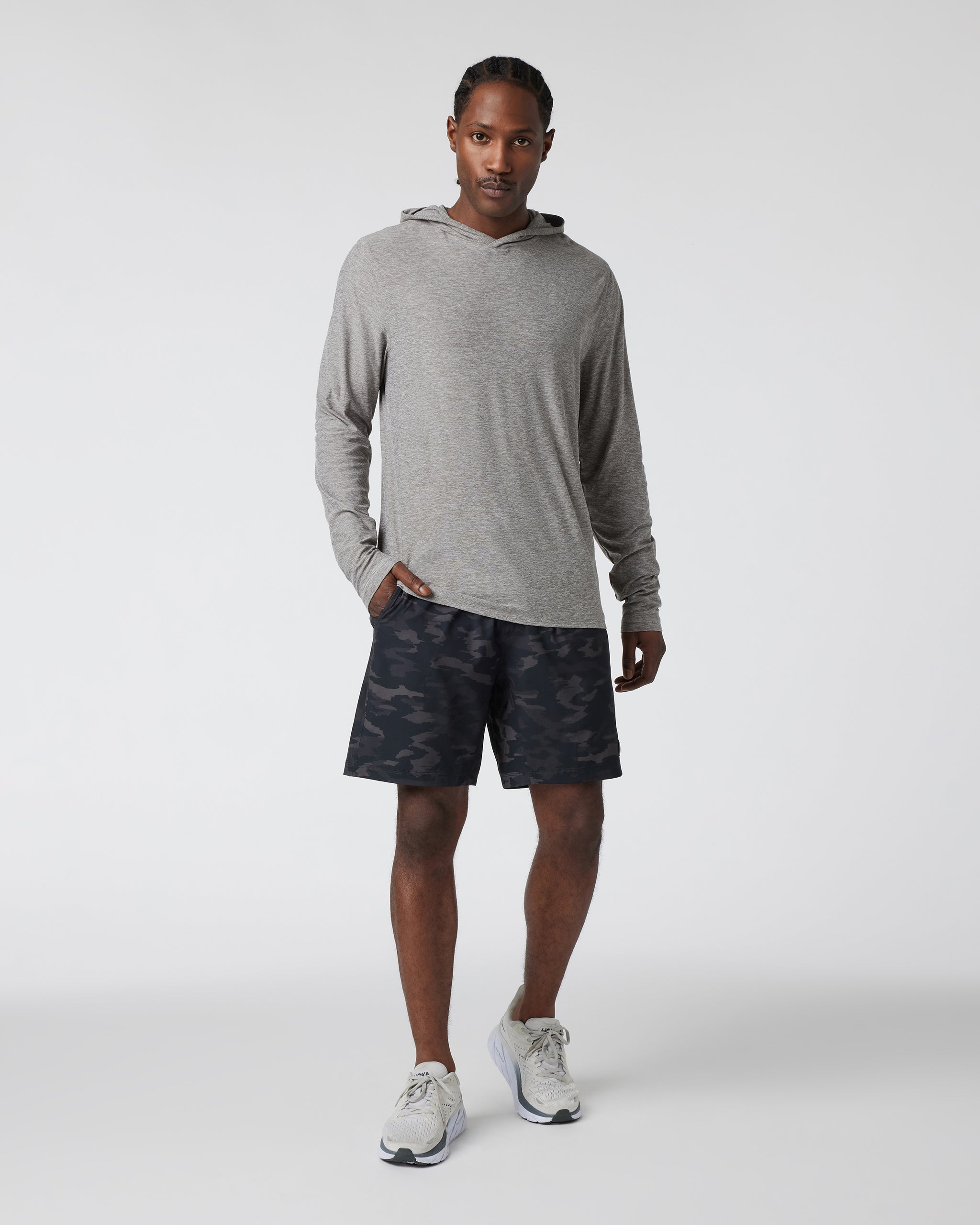 Kore Short Lined 7" | Black Watercolor Camo